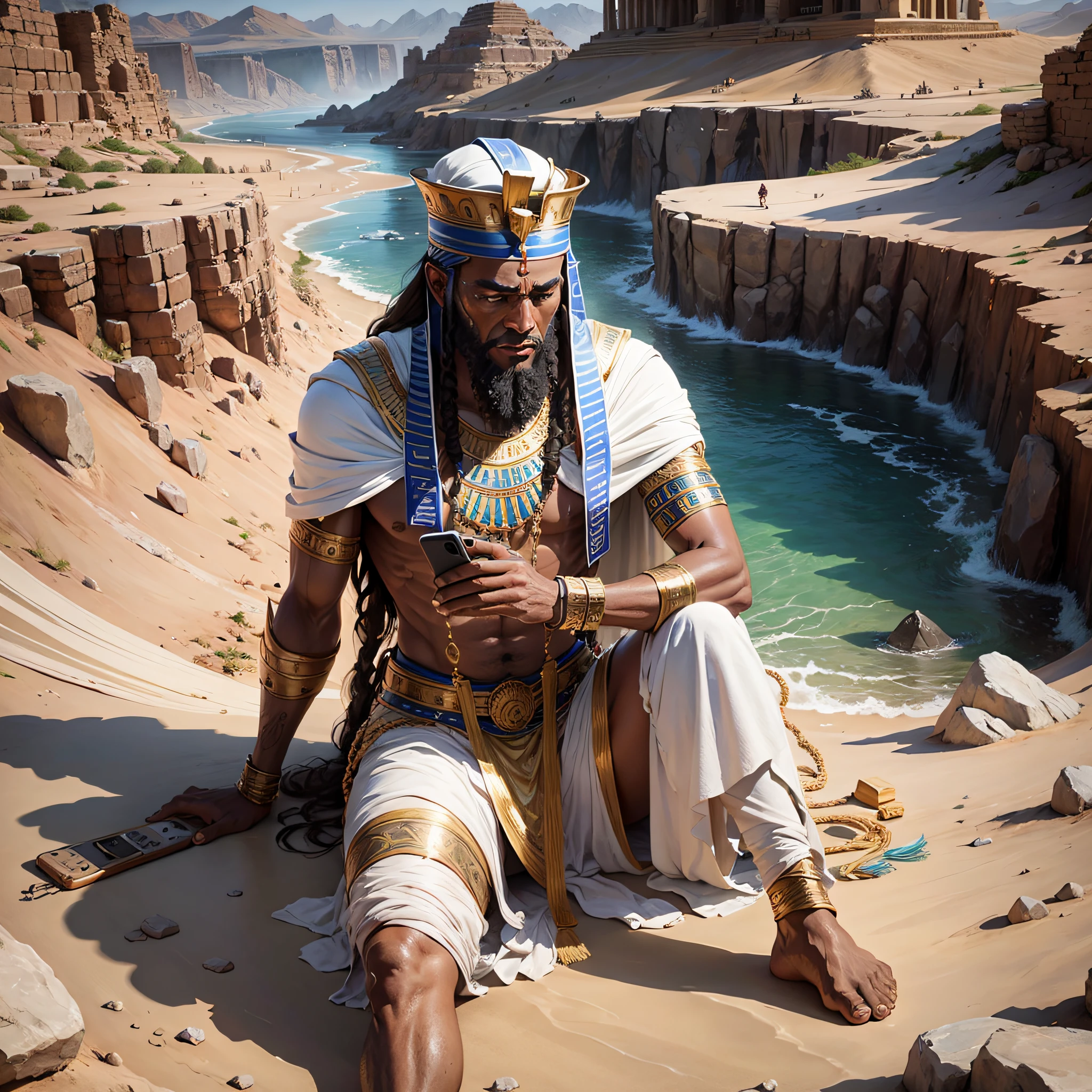 Moses of Egypt using iphone 13 --auto --s2