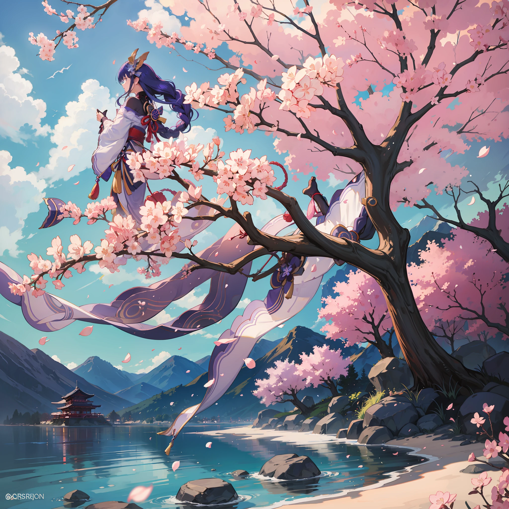 RaidenSyogun cherry blossoms