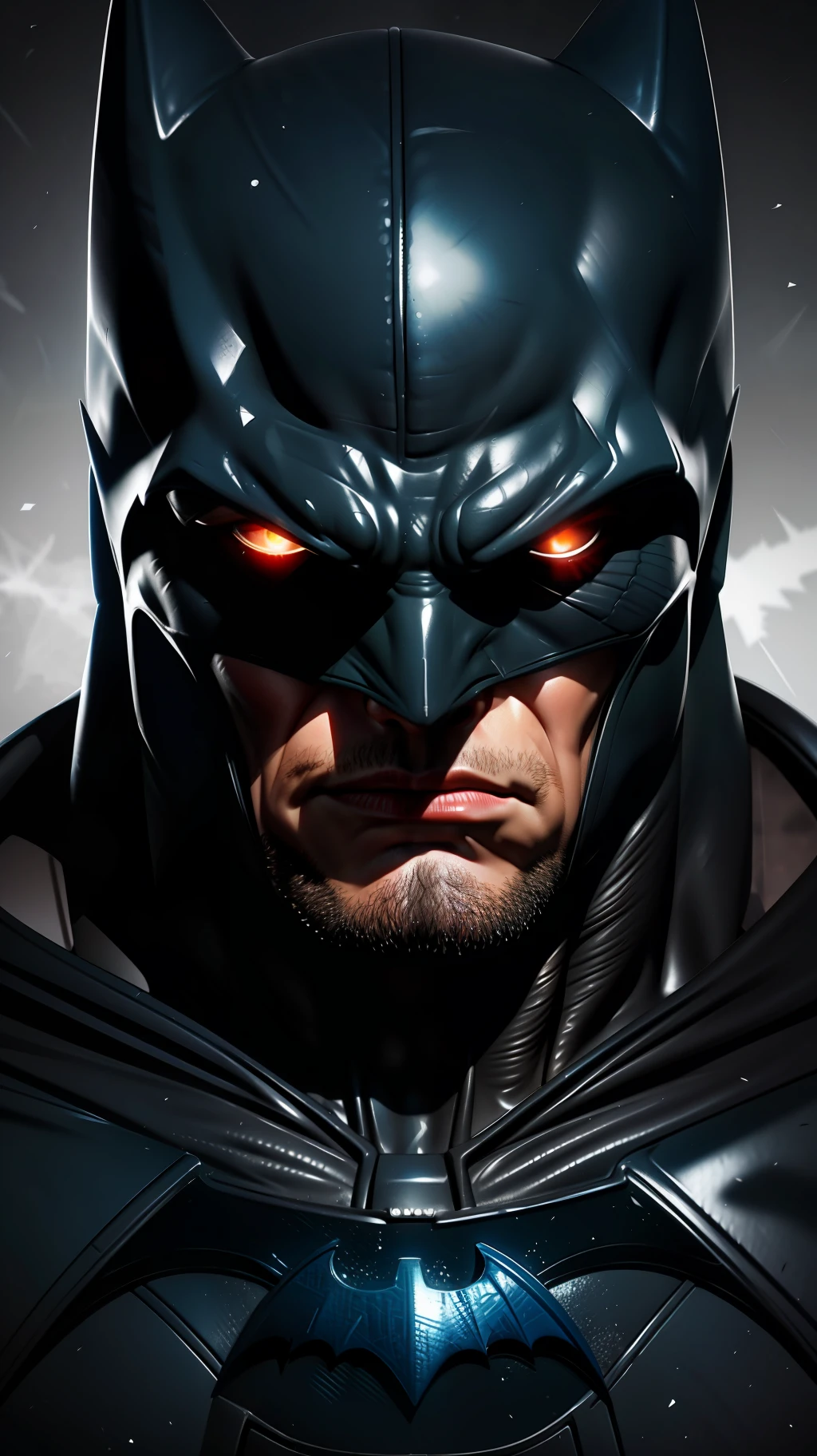 Close-up portrait, DC comics, Batman the Dark Knight.