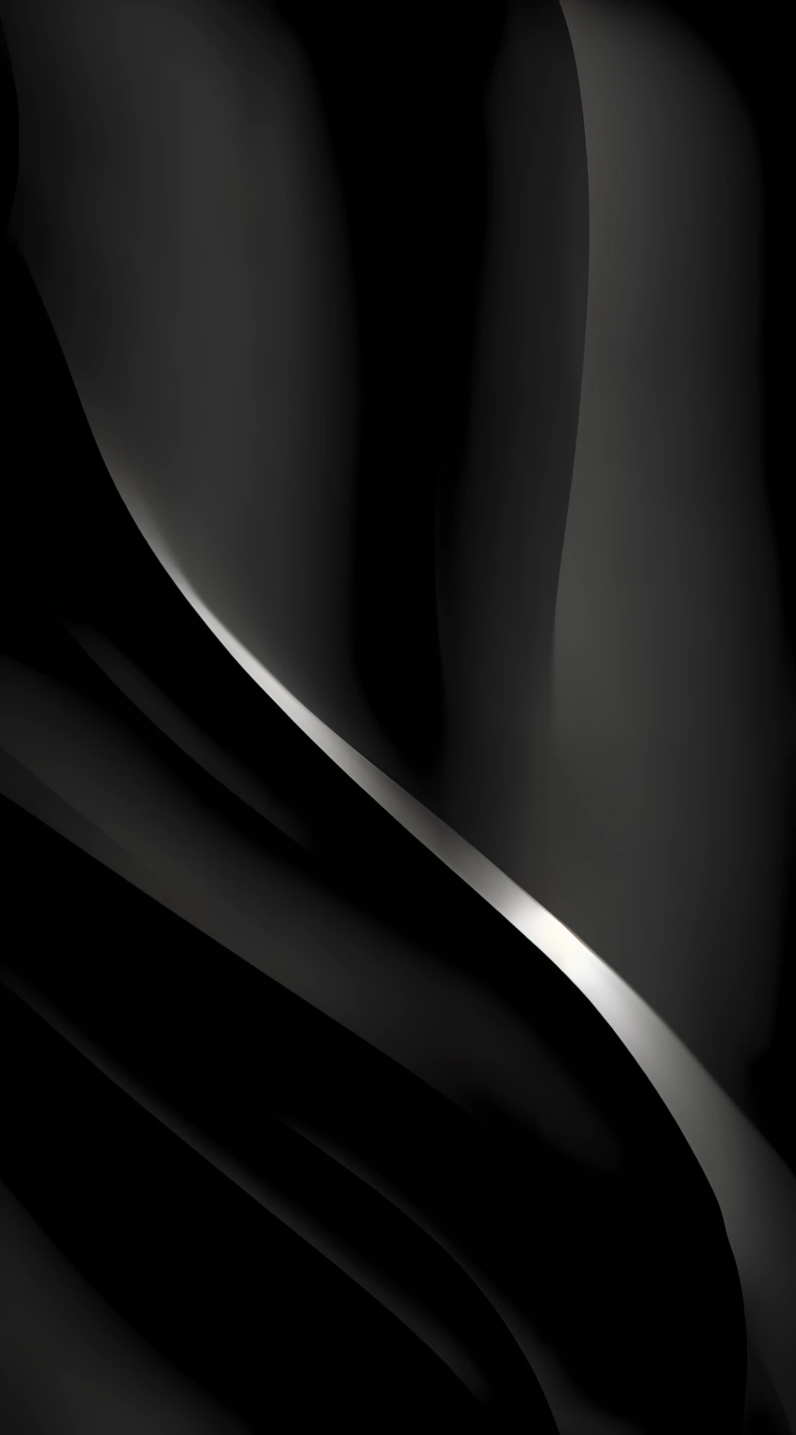 a close up of a black and white abstract background with curves, dark smooth background, curving black, smooth shapes and lines, dark abstract background, monochrome background, black backround. inkscape, black color background, smooth lines, soft lines, dark wallpaper, black and white background, tones of black in background, monochromatic background, black background), black ambient background