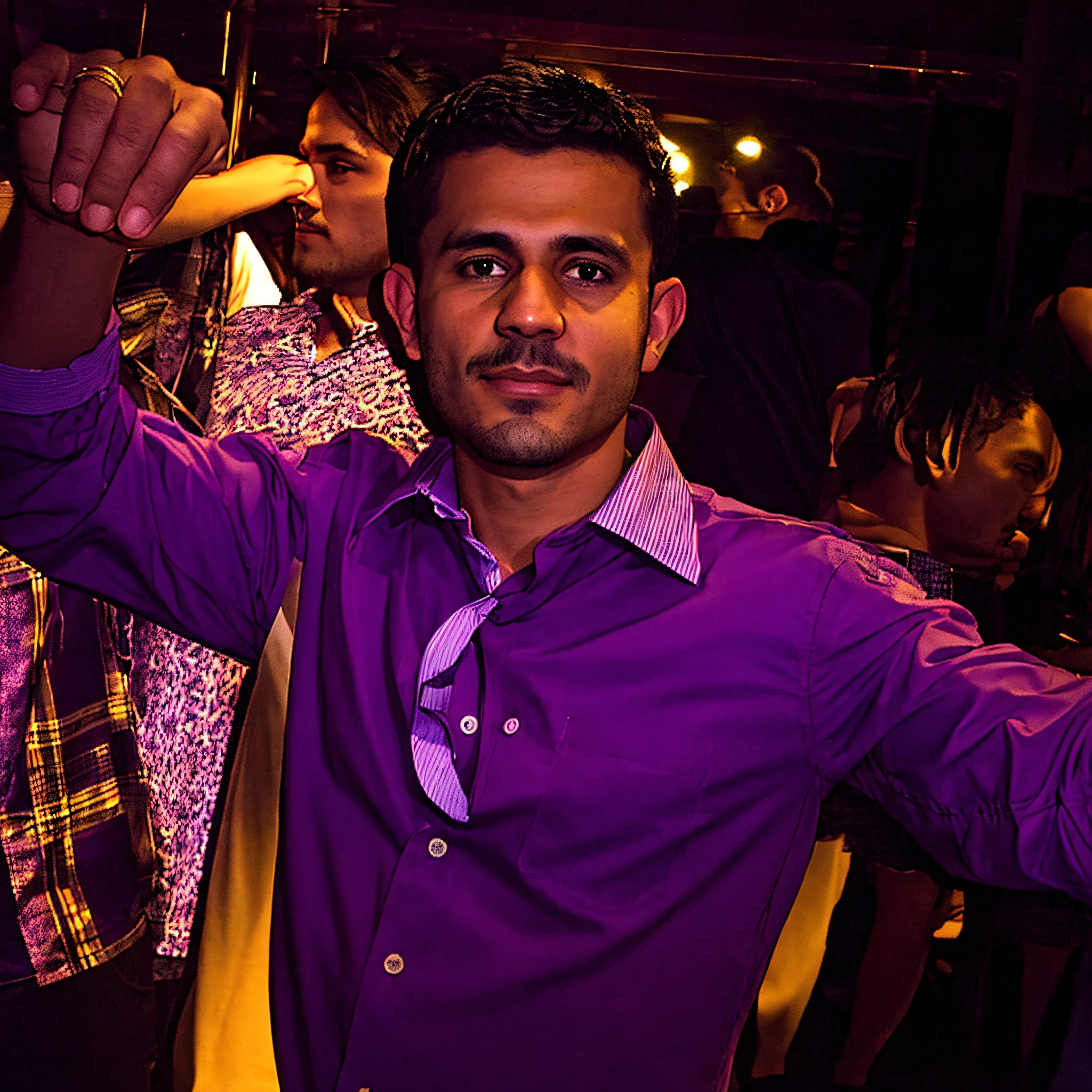 Purple shirt on a man, taken in nightclub, taken in the late 2000s, taken in the mid-2000s, Juan Diaz Canales, taken in the late 2010s, Encho Enchev, taken in the 2000s, Mario Martinez, Riabovitchev, Salustiano Garcia Cruz anime cartoon
