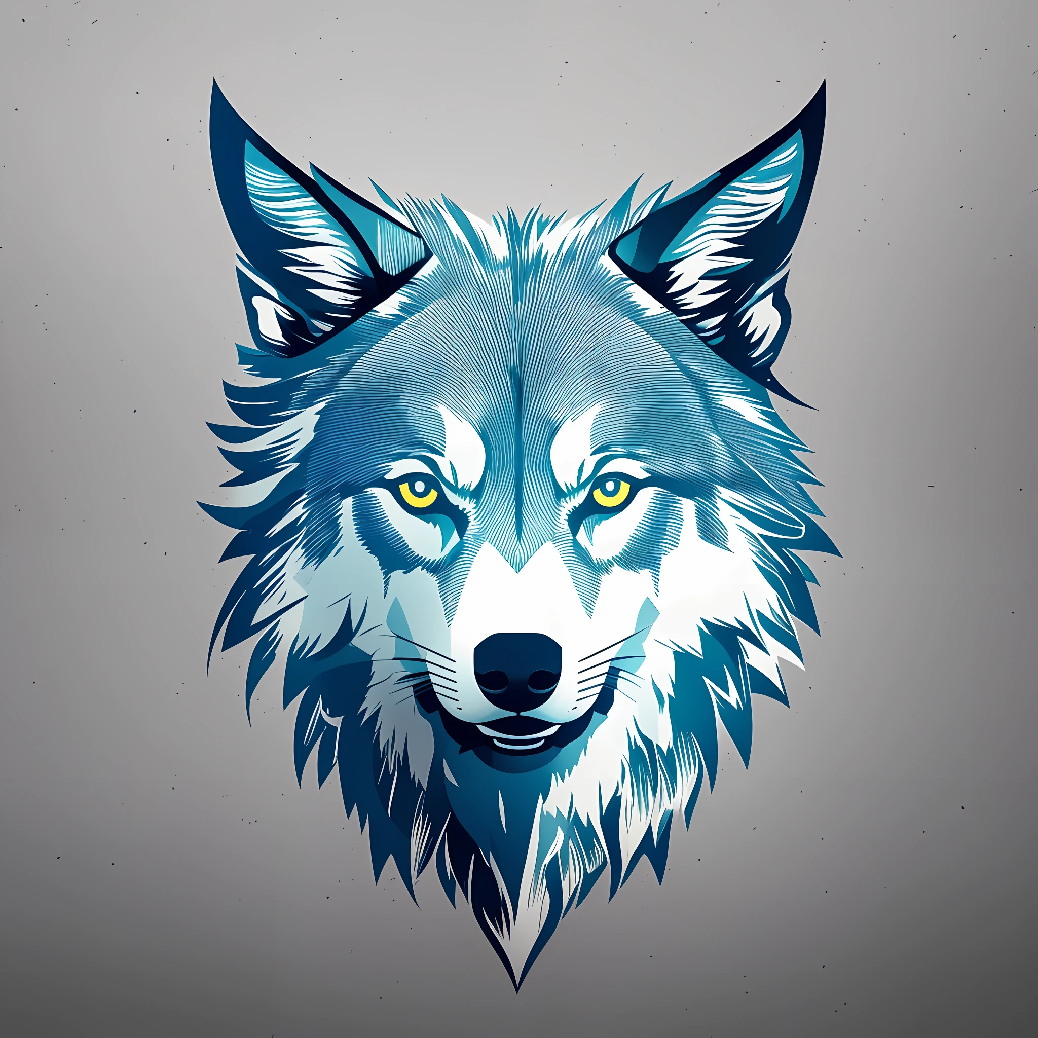 A logo for a digital agency called Apollo Commerce, simple design, logo, refined, digital, wolf --auto --s2
