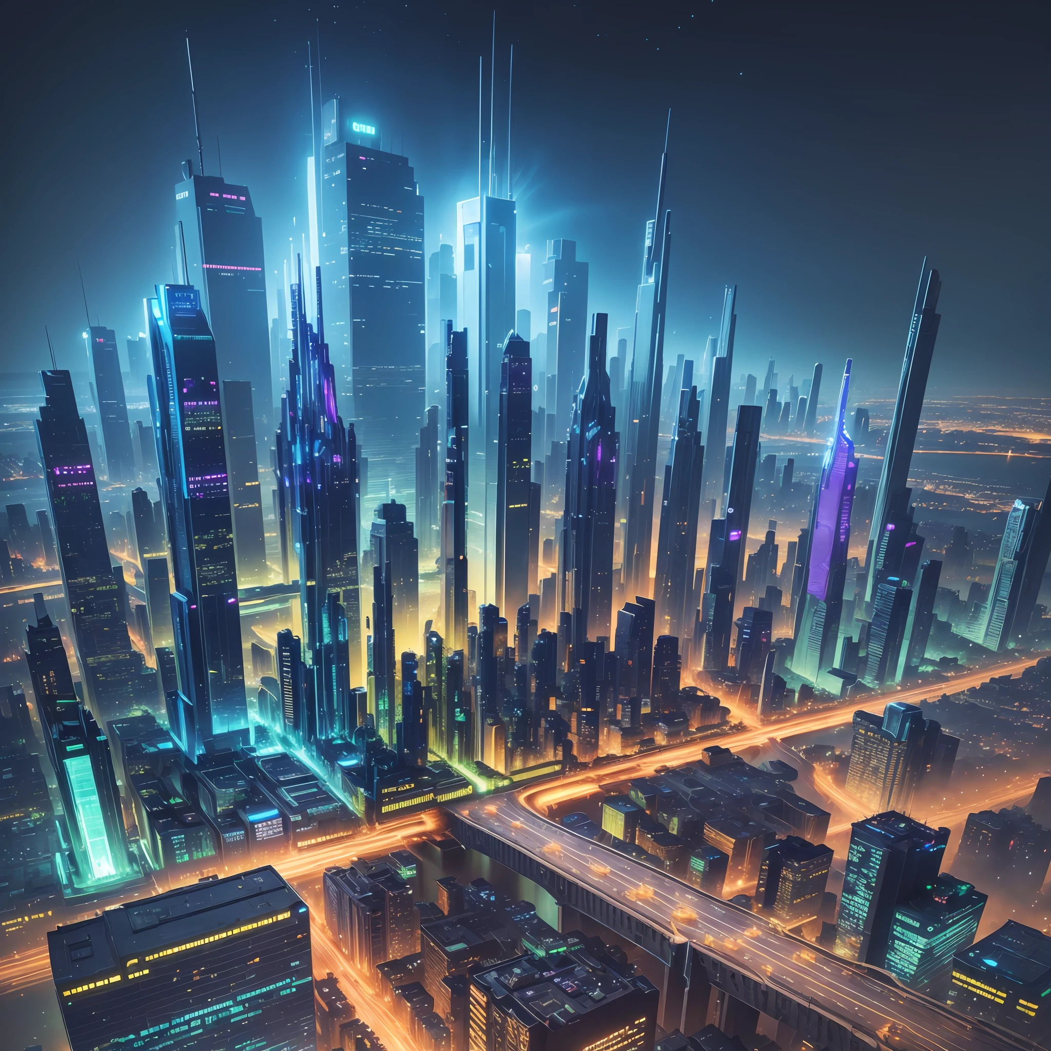 ((city made with electronic components)), improve quality, ultra-detailed, high resolution, better lighting, better shadows, dynamic colors, futuristic location, lots of brightness, wide view, technological city, mechanical elements, bright elements, illuminated environment, moving. --auto --s2