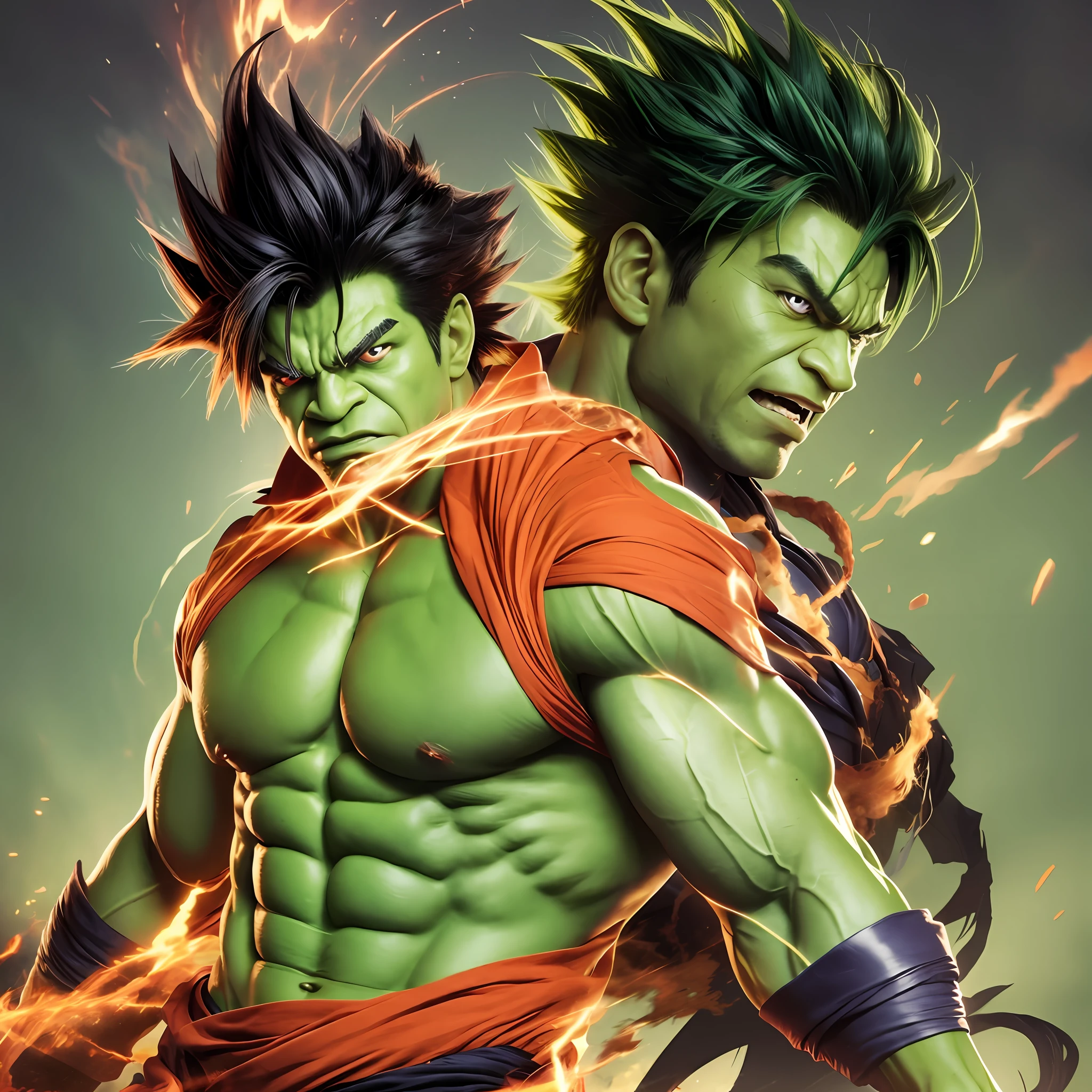 fusion of the Hulk and Goku --auto --s2