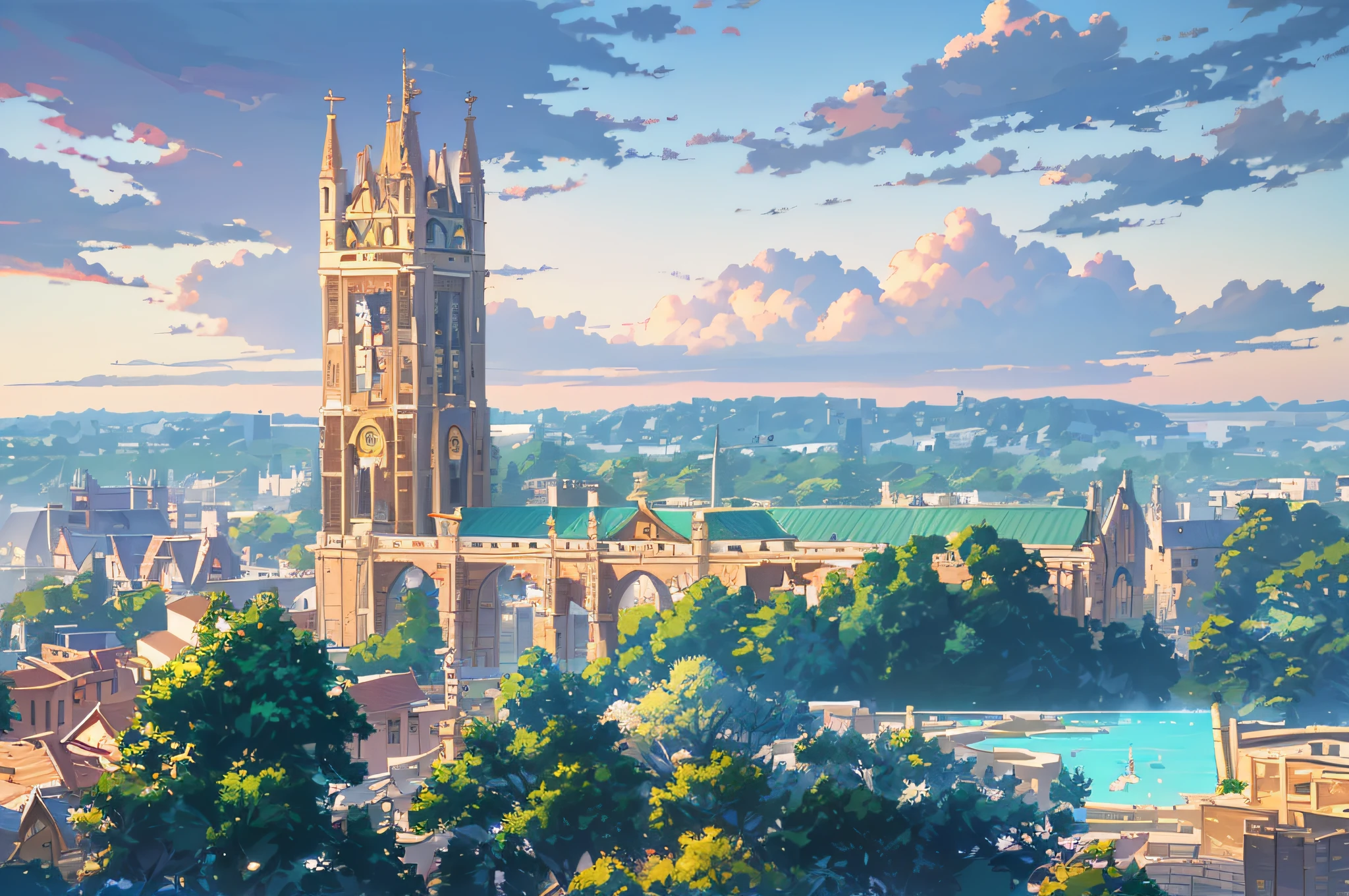 In anime artstyle makoto shinkai