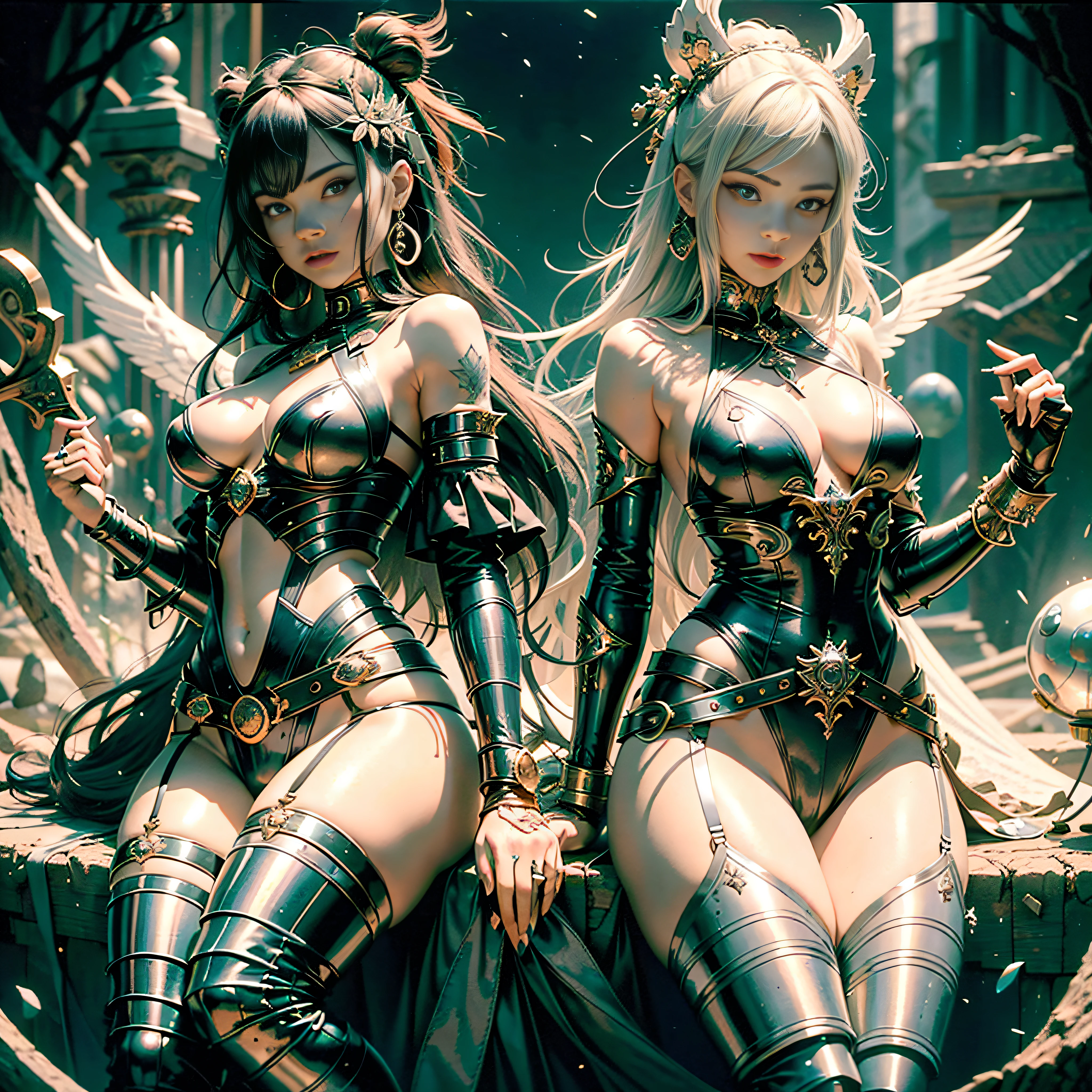Goddess Natural Queen dazzling wings key chains "Heavy Metal" lower:1.3 near:1.3 fire-follets Will-o'-the-wisp fairies pool throne conceptual safe females glamorous aesthetic walking slow down playing guitar Cosplay "Anya Taylor:1.3" "Rihanna:1.3" "Beyoncé:1.3" Aristocratic jacket 38years symmetrical athlete oiling obvious varied hairstyle ecstatic opal bangs:1.1 faces:1.3 embarrassed cheekbones effects reddening lazuli water drop between eyes beautiful hair:1.3 iris eyes black turquoise pupils pearl sapphires open mouth teeth smiles floating jacket fixed eccentric cape levitating shoulders-off:1.1 white shirts lace clavicles papillotes cordage:1.3 navy thick leathers various breasts pointed:1.3 satin sideboob felt bikini:1.2 skirt:1.3 matching silks loose swinging spinels navel:1.3 revealing pubis scarlet pubis-hairy obvious underwear:1.2 waist chastity-belt:1.3 silver adorned padlock Gold thighs legs garters stainless steel boots voluminous Gothic ornate onyx equirectangular 360 monastery marble ruby background:1.3 DoF mannequins support lantern clothed armor richly decorated:1.2 "Chivalrous" dramatic chrome metallic flat bands fathoms brass fullbodye CGSCOSITY Lily rune ornate emerald plasma embroidered glyphs Tourmaline wood engravings lava magic invoking incandescent delicate Pets Crystalline familiar robot Mecha (EOS R6 135mm 1/1250s f/2.8 ISO400) Mech Mechanized adaptable luminescence saturated volumetric:1.3 ultra:1.4 pro-photorealistic optimal qualities precise details:1.3 DSLRs improved graduated 3dcg max resolutions Octanes rendered UHD XT3 16K DSLR HDR UnrealEngine5 deep analog real shadows:1.3 outdoor vikingtree [(masterpiece:1.3) (Willi Baumeister:1.1) (John T. Biggers:1.2)::17 DoF Alessandro Casagrande, Greg Rutkowski, Sally Mann Guweiz and James Jean tattoo (by Michelangelo)] Bruce Weber girls multi magic raw nsfw:1.3 etc.