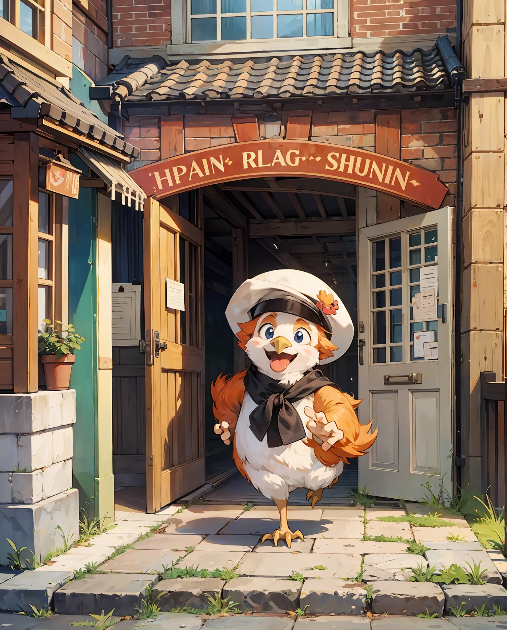 create an image of protagonist Ginger from the movie "The Chicken Run" to post to the instagram account feed --auto --s2