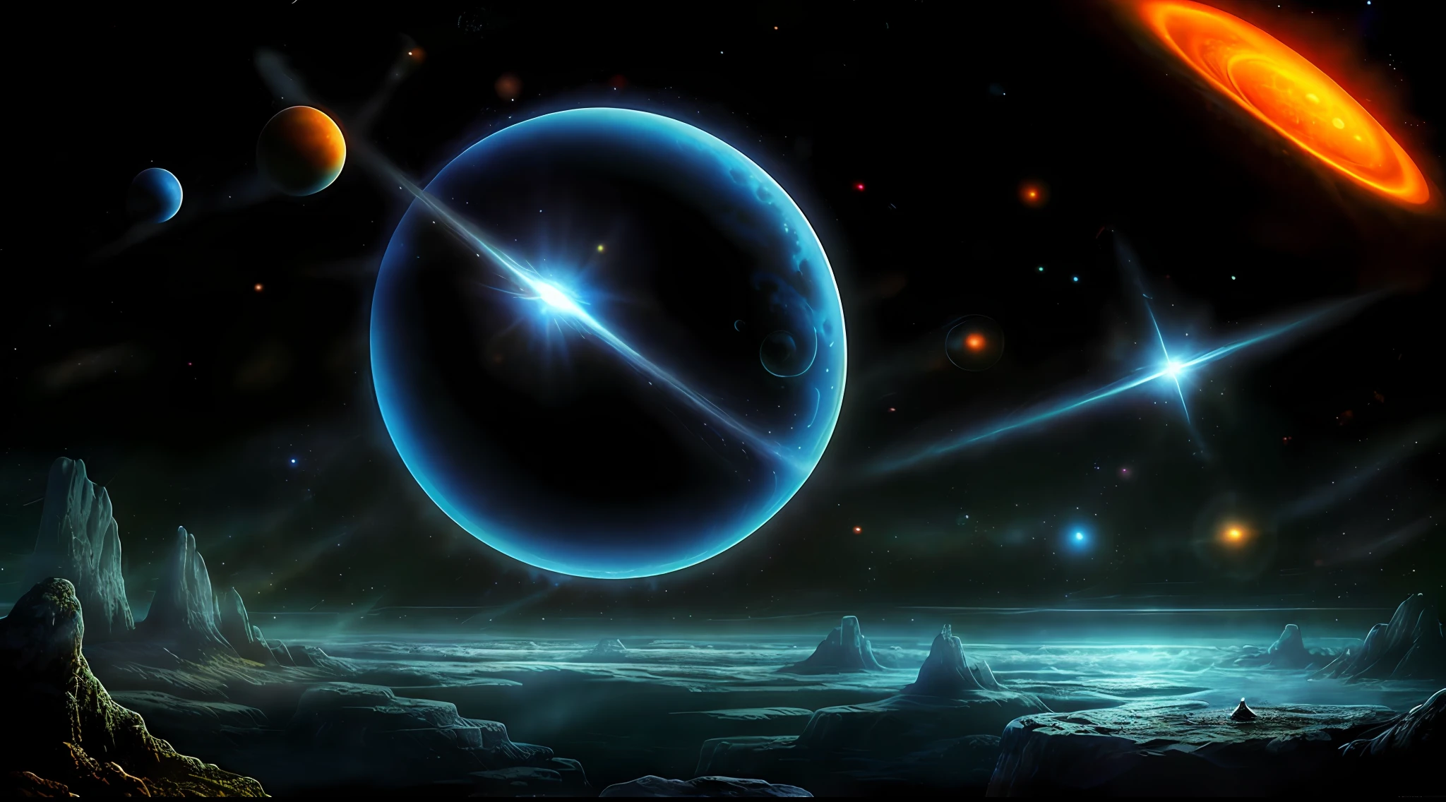 Masterpiece, top quality, high quality, highly detailed CG Unity wallpaper, depth of field, HDR, photorealistic, highly detailed, complex, high detail, beautiful ant nest shrouded in transparent mist, hemispherical, space, universe, galaxy, star, planet, astronomy, universe, astronomical object, nebula, black hole, solar system, cosmic rays, supernova, deep space, celestial body, ant nest like a galaxy