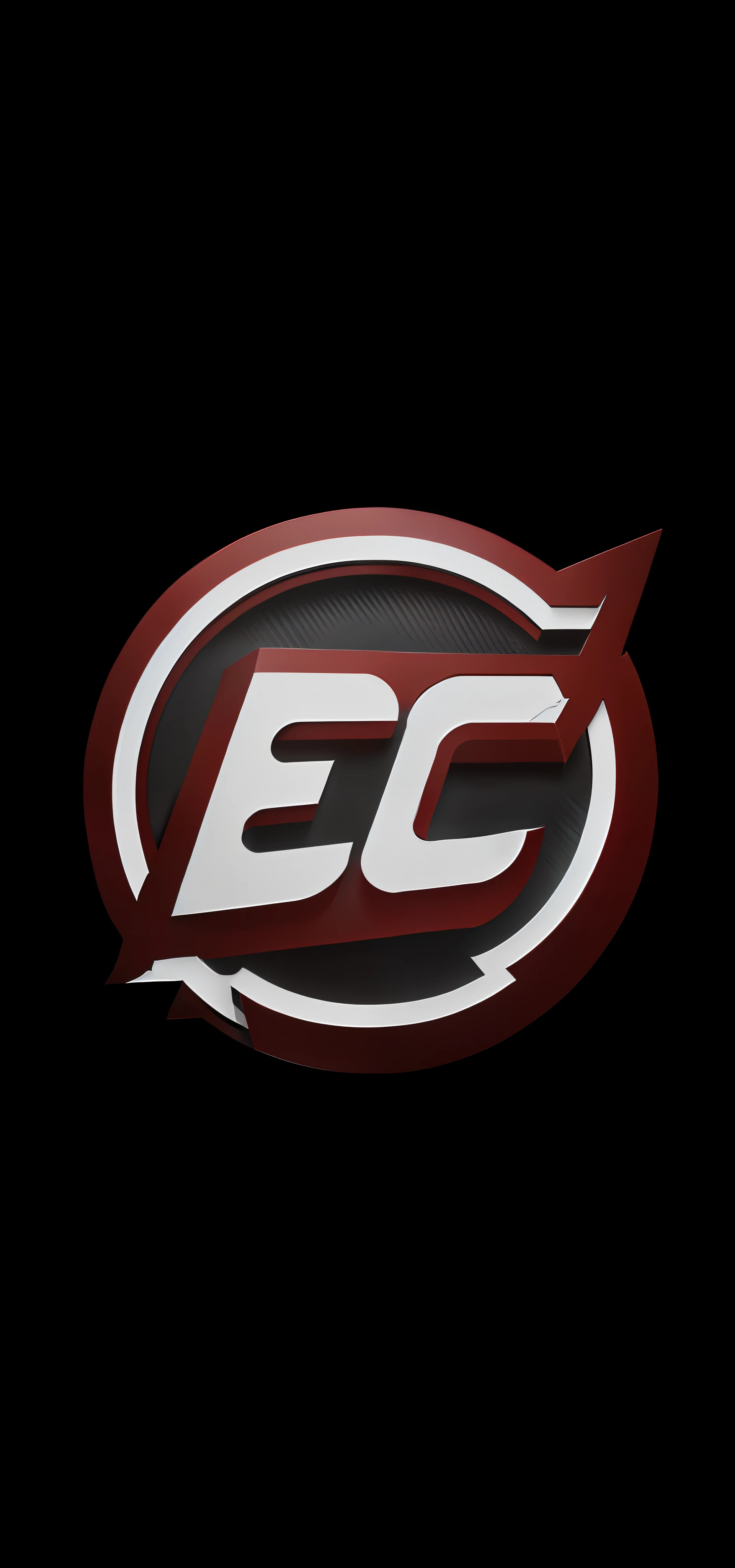 a close up of a red and white ec logo on a black background, esports logo, esports, epic lighting”, e-sports logo vector, easports, alexey egorov, zbrushcentral, epic graphics, electronic hardcore music, bc, ecktochrome, epic lighting, extremely clean, by Edmund Greacen, extremely clean lines, profile picture