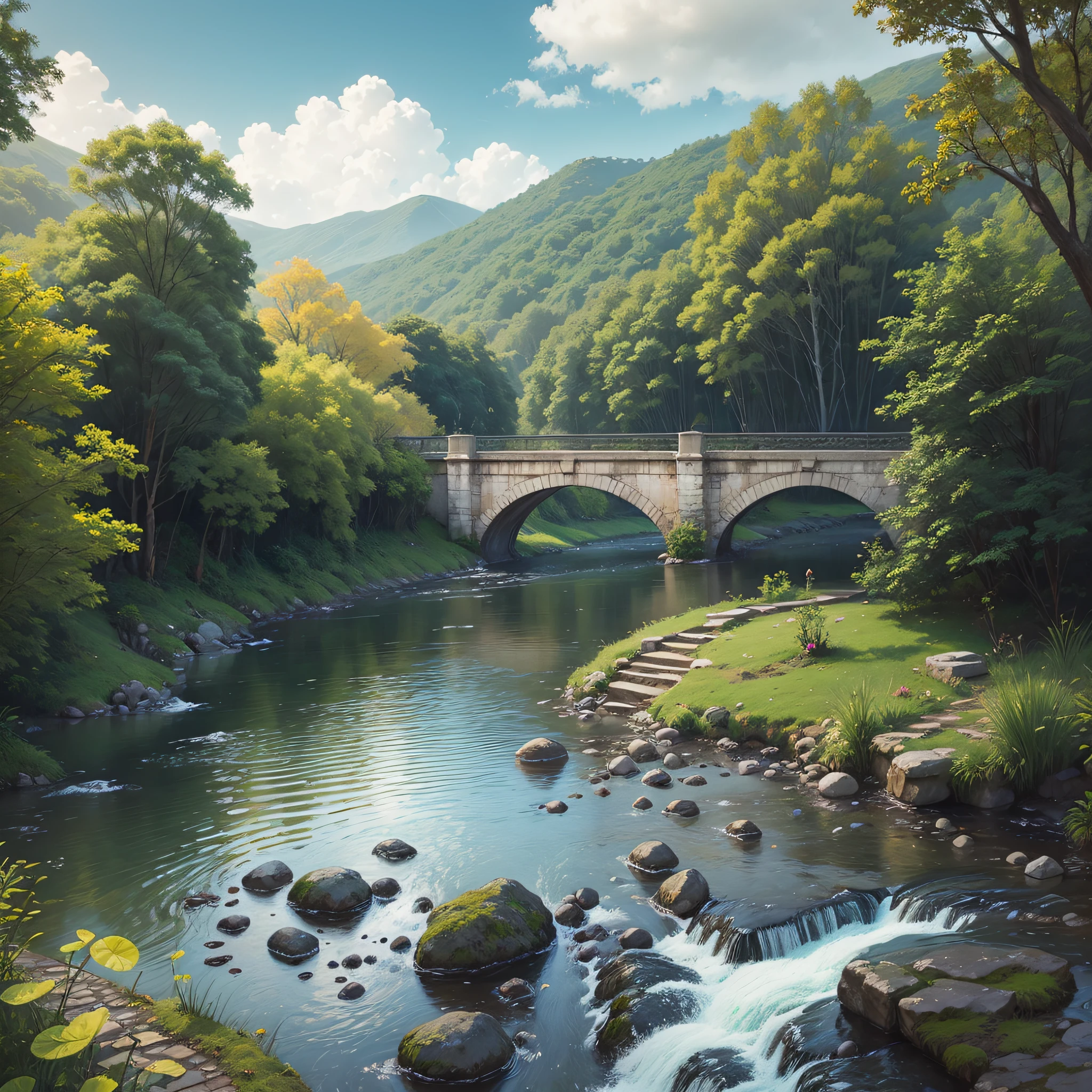 Small bridges and flowing water --auto --s2