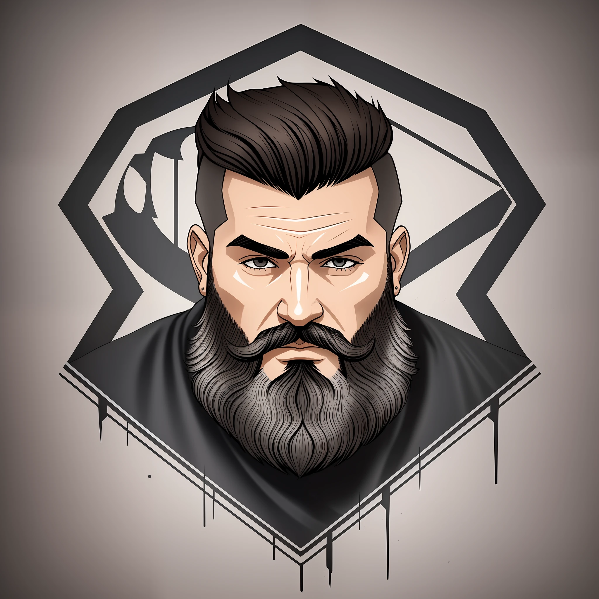 create a logo with the word R.R DO CORTE, with barber design in graffiti style, with hair, beard, razor and scissors, 8k, high definition, ultra realistic,4k --auto --s2