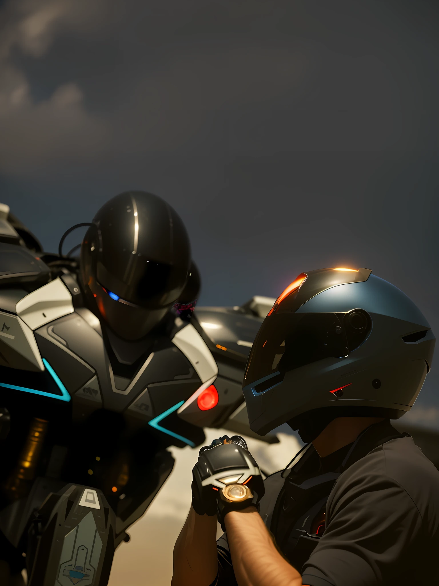NOUSR robot, masterpiece, best quality, 8k, Beautiful fantasy photos (naked men wearing very thin blue chrome mecha armor: 1.2), (perfect face: 1.2), (long hair: 1), realistic highly detailed hard surface modeling textures, mecha face, fine details, wind blowing, deep blue sky, sci-fi city, reflection of light, reflective lighting, clear focus, dynamic combat stance, face focus, comic effect, blue and white locomotives, red glow, super detailed exquisite glowing shoes