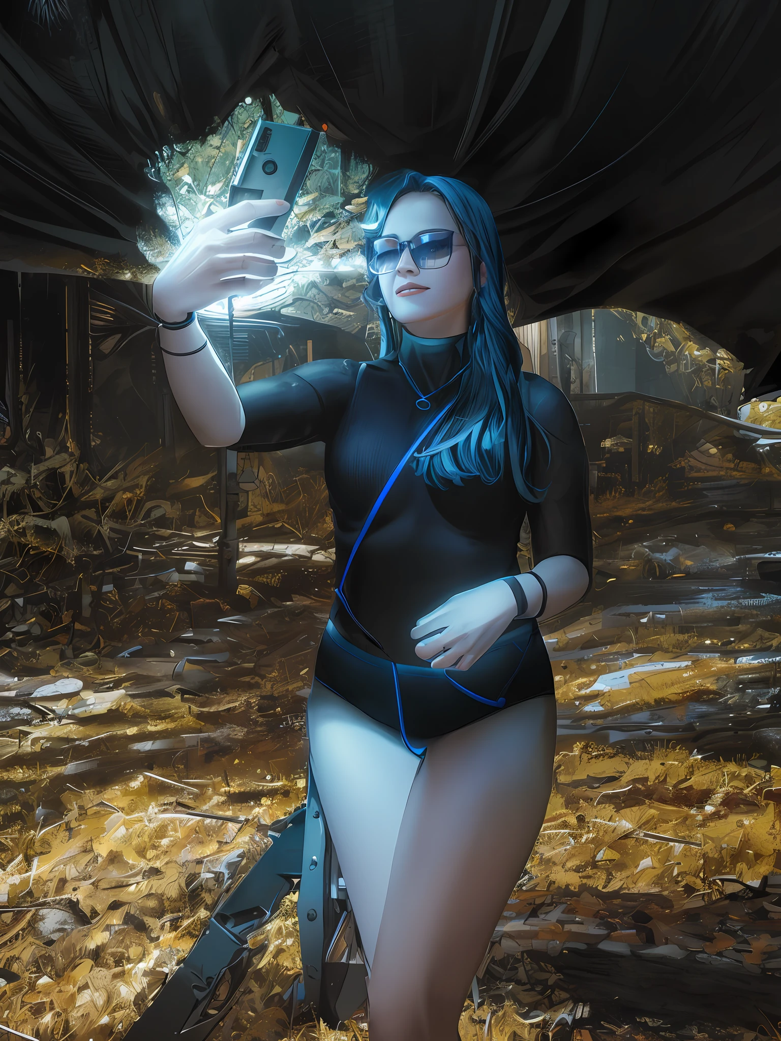 1mechanical girl,((ultra realistic details)), portrait, global illumination, shadows, octane render, 8k, ultra sharp,metal,intricate, ornaments detailed, cold colors, egypician detail, highly intricate details, realistic light, trending on cgsociety, glowing eyes, facing camera, neon details, machanical limbs,blood vessels connected to tubes,mechanical vertebra attaching to back,mechanical cervial attaching to neck,sitting,wires and cables connecting to head