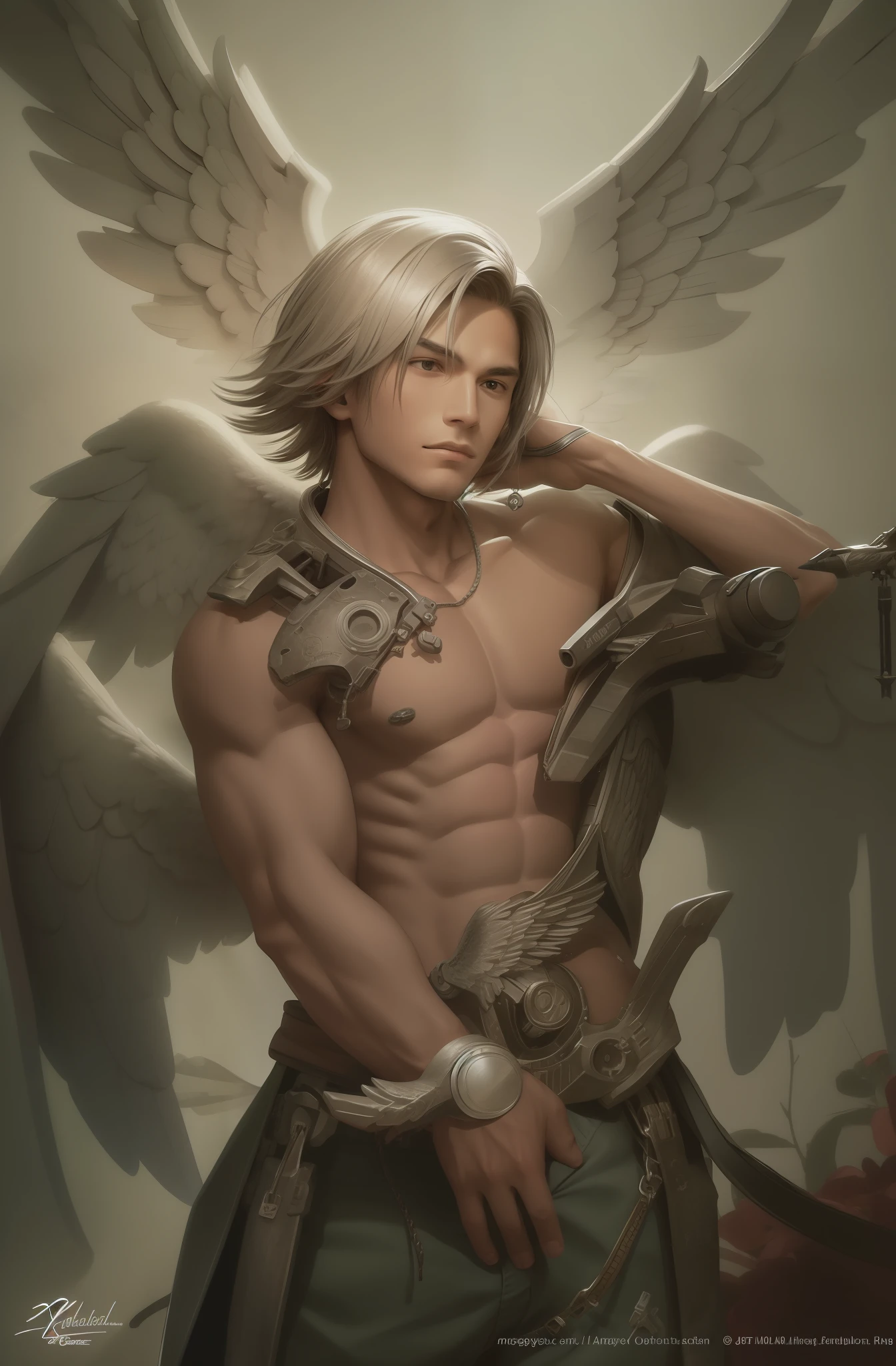 Motoboy Stone with angel wings