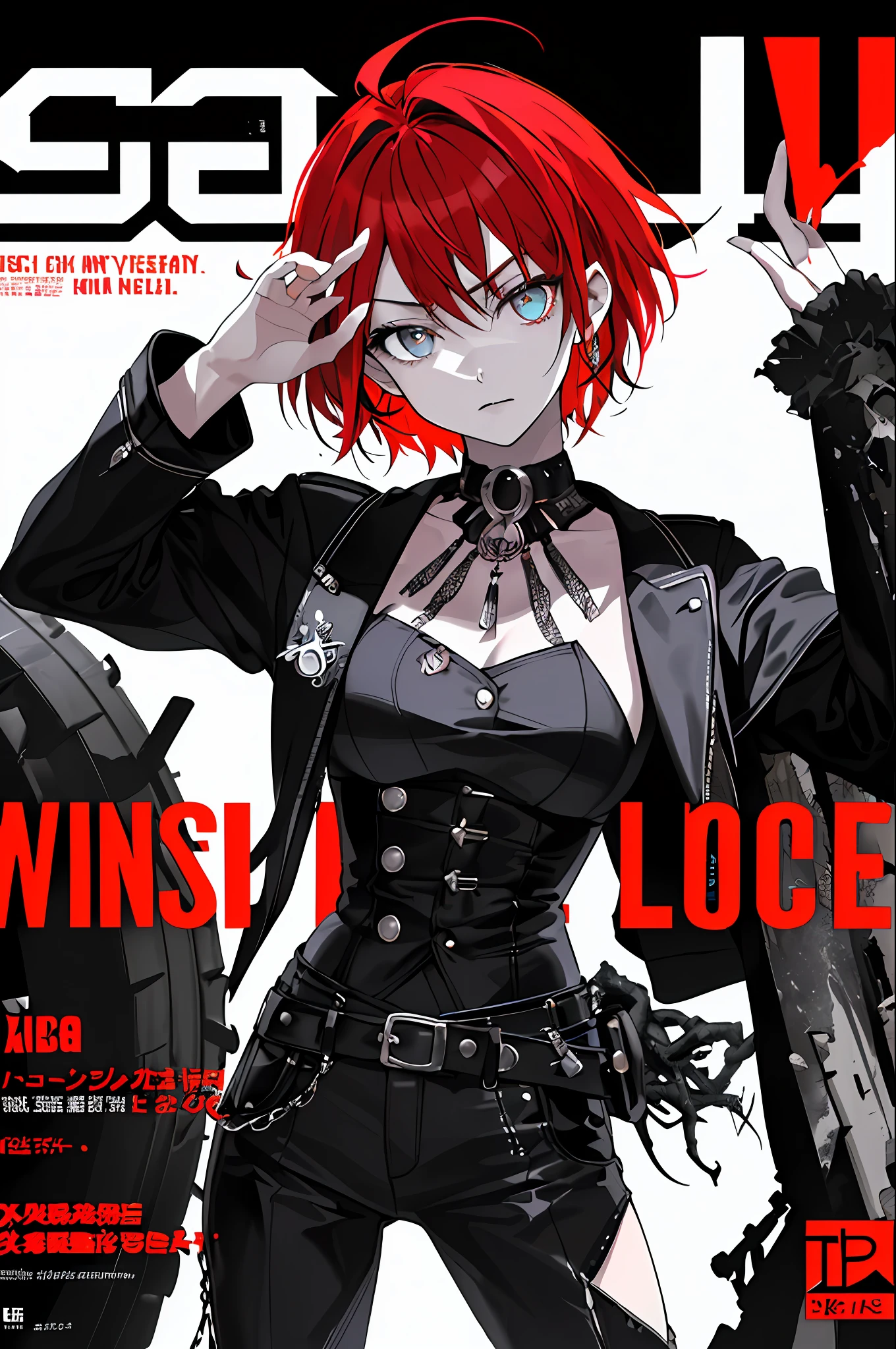 ((((dramatic))), (((gritty))), (((intense))) film poster featuring a young woman as the central character. She stands confidently in the center of the poster, wearing a stylish and edgy outfit, with a determined expression on her face. The background is dark and gritty, with a sense of danger and intensity. The text is bold and attention-grabbing, with a catchy tagline that adds to the overall feeling of drama and excitement. The color palette is mainly dark with splashes of vibrant colors, giving the poster a dynamic and visually striking appearance,tachi-e
(magazine:1.3), (cover-style:1.3), fashionable, woman, vibrant, outfit, posing, front, colorful, dynamic, background, elements, confident, expression, holding, statement, accessory, majestic, coiled, around, touch, scene, text, cover, bold, attention-grabbing, title, stylish, font, catchy, headline, larger, striking, modern, trendy, focus, fashion,