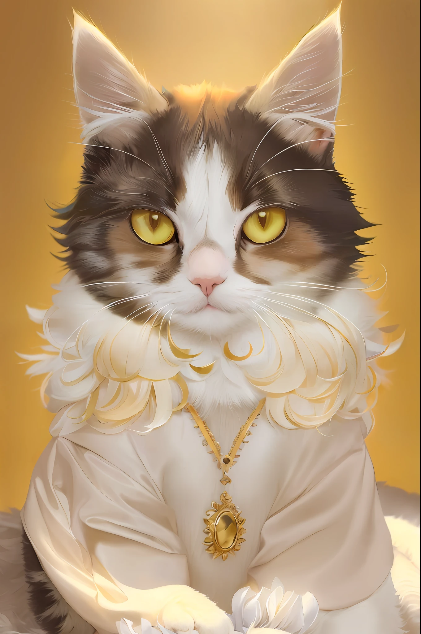 ((a cat in clothes)), fluffy hair, anthropomorphic expressions, rich colors, exquisite details, masterpiece, realistic,2k, 4k, FHD, artsation, cg, realistic, Unreal Engine , real light and shadow, beautiful rich colors, amazing details, masterpiece8k uhd, dslr, soft lighting, high quality, film grain, Fujifilm XT3