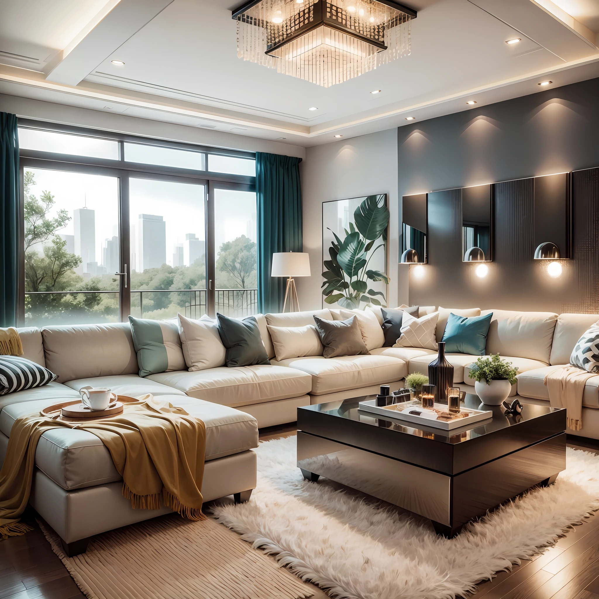 Modern decoration living room Exquisite decoration --auto --s2