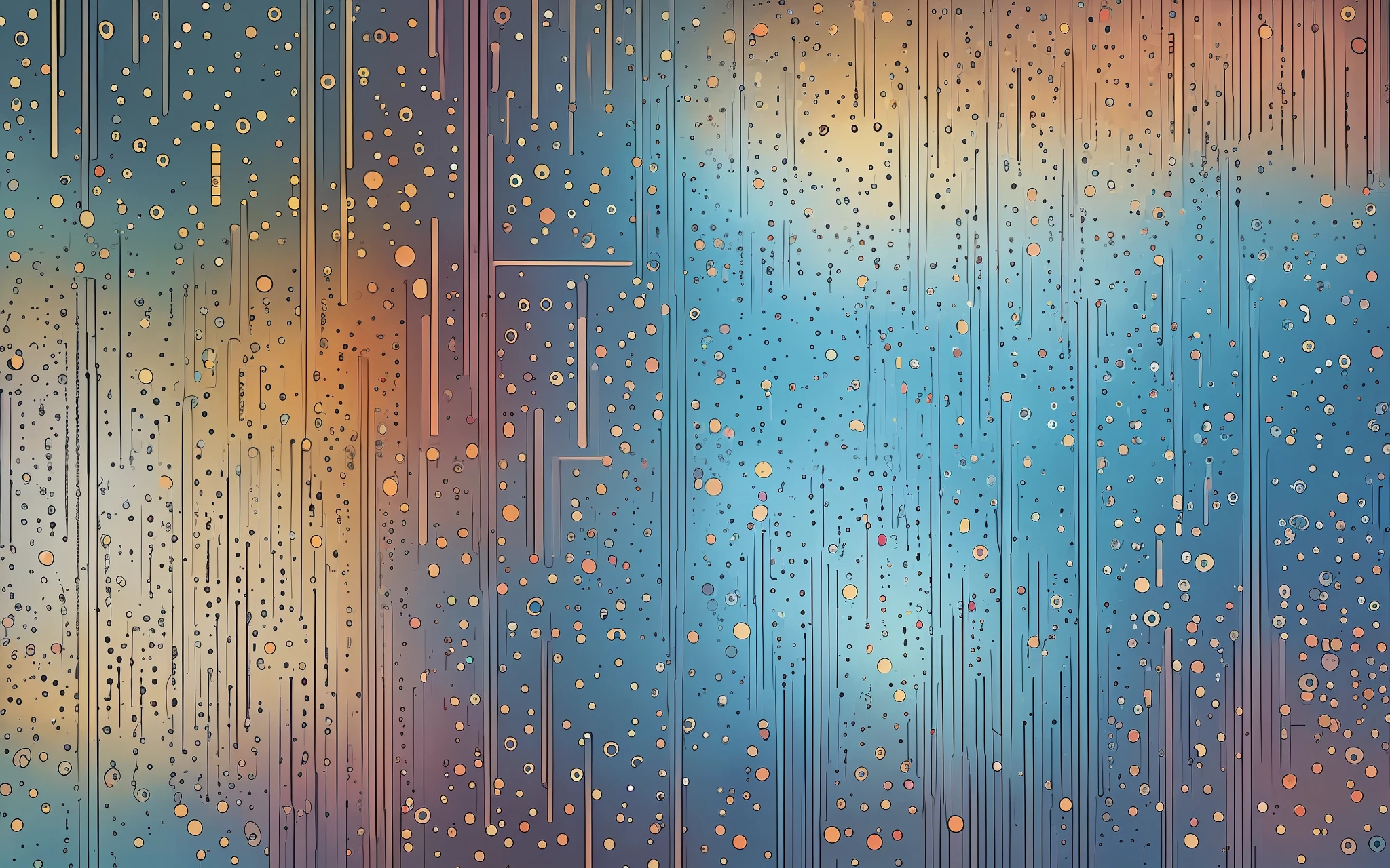 abstract background of colored spots