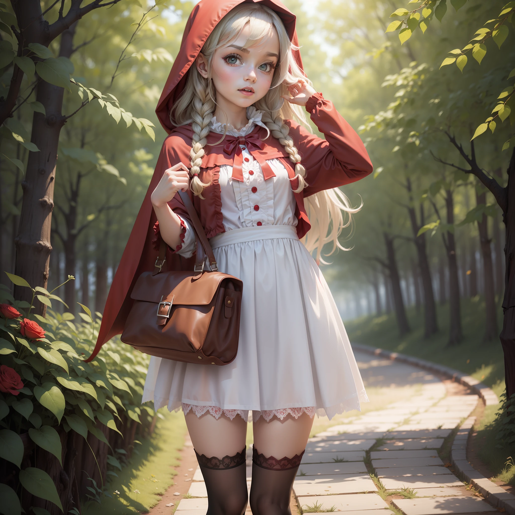 Little Red Riding Hood about to be by many people