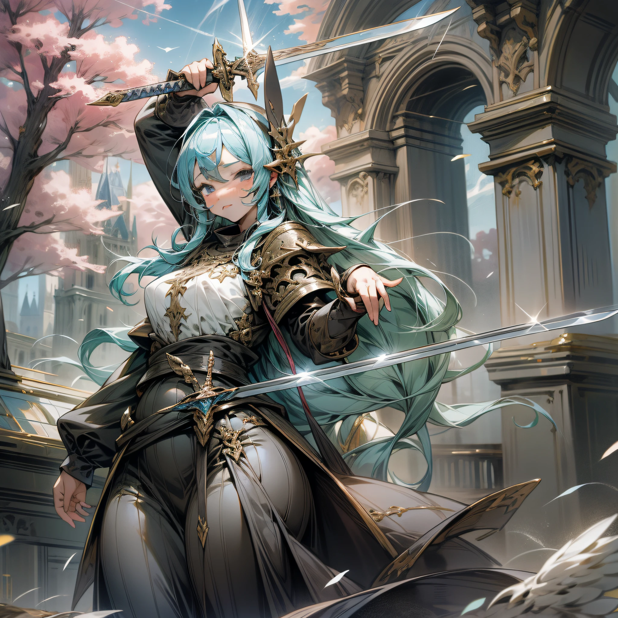 Maiden, Plump, Sword and Magic, Sky --auto --s2