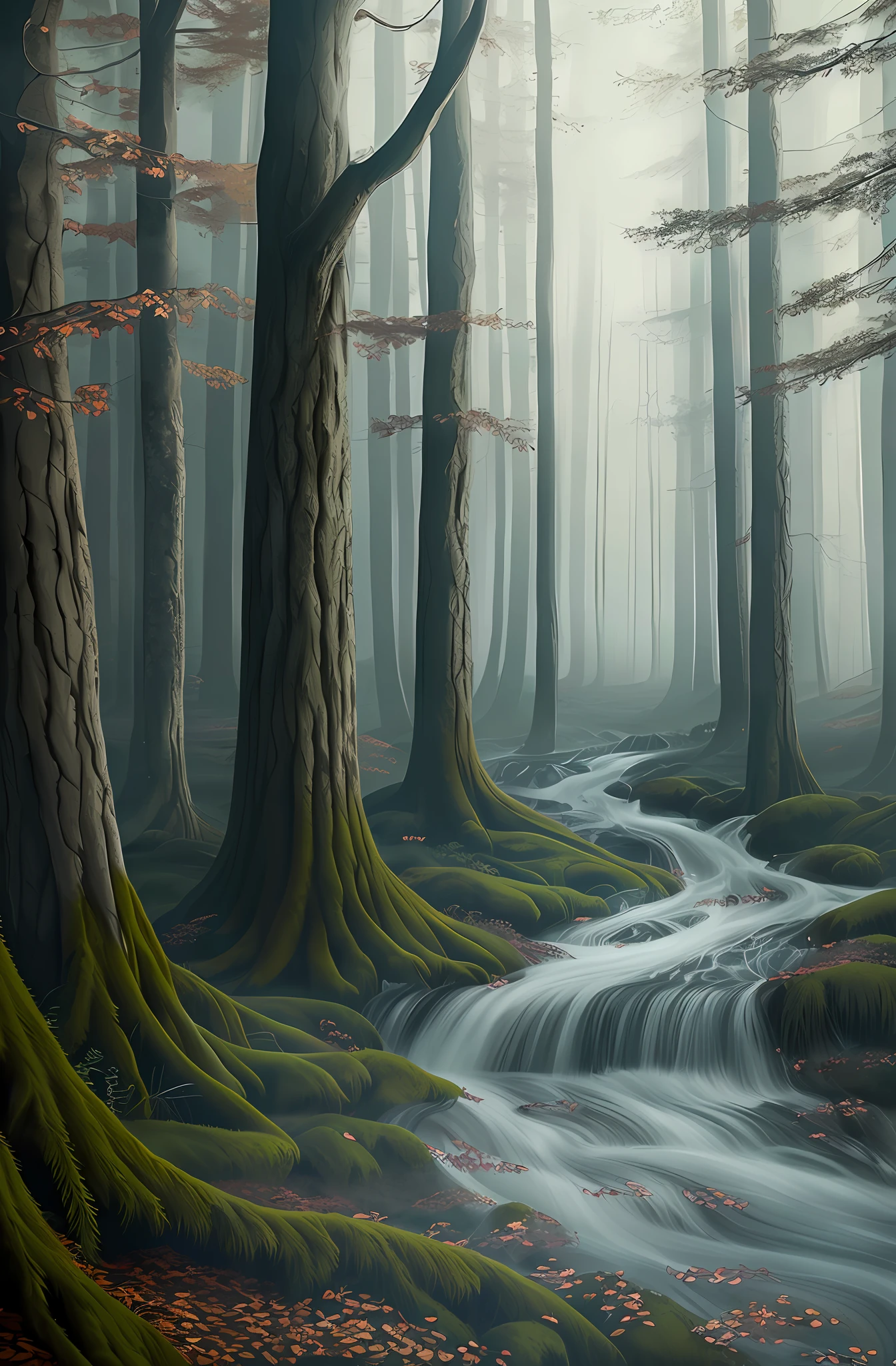 french painter gillian mccarthy a woman with white long hair, in the style of ethereal spooky trees, whimsical yet eerie animal symbolism, muted and subtle tones, grey and black , haunting figuratism, delicate simplicity, layered imagery with subtle irony In the style of Daria Petrilli and Andrea Kowch
detailed matte painting, deep color, fantastical, intricate detail, splash screen, complementary colors, fantasy concept art, 8k resolution trending on Artstation Unreal Engine 5 --auto --s2