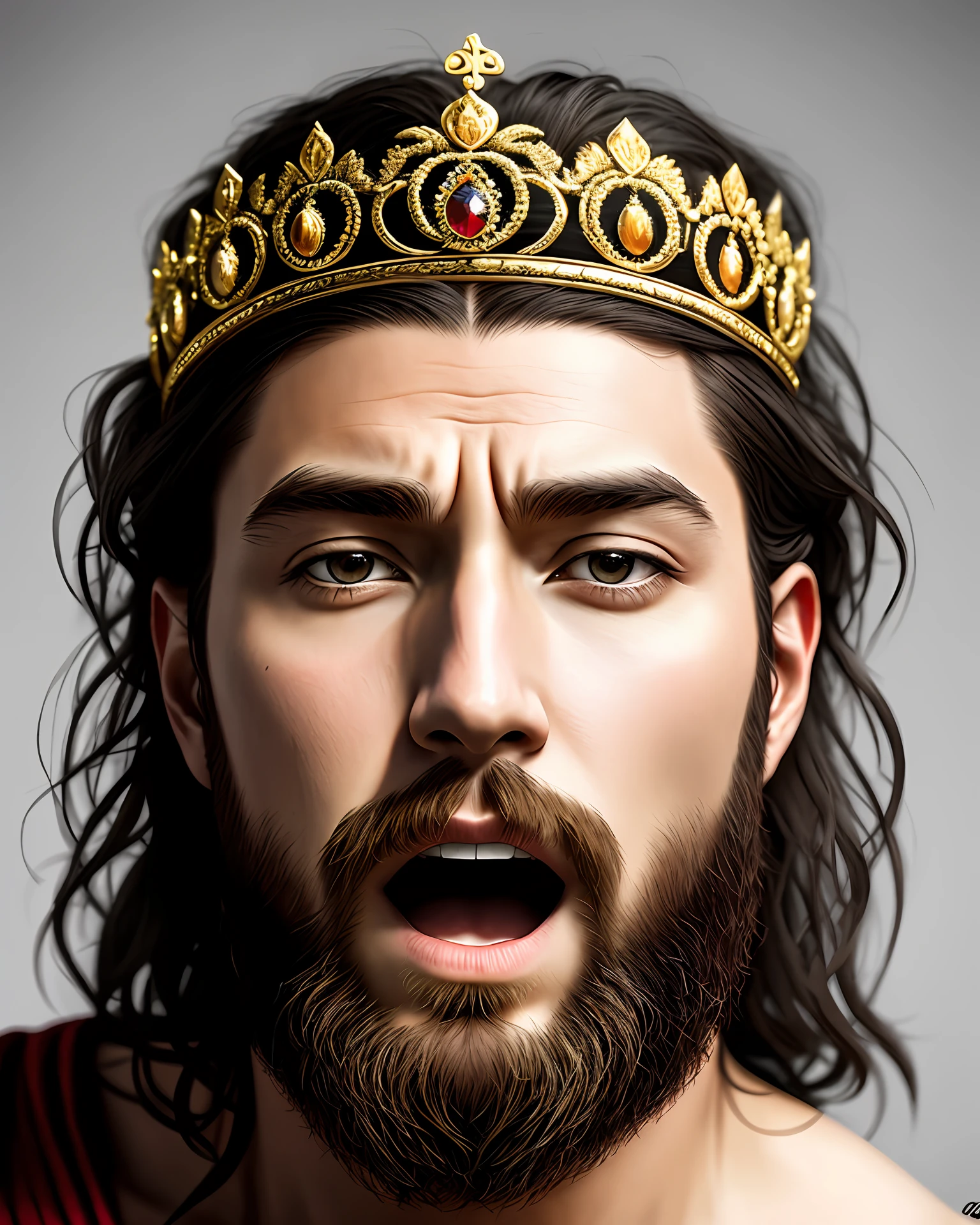 Ultra realistic image of a king