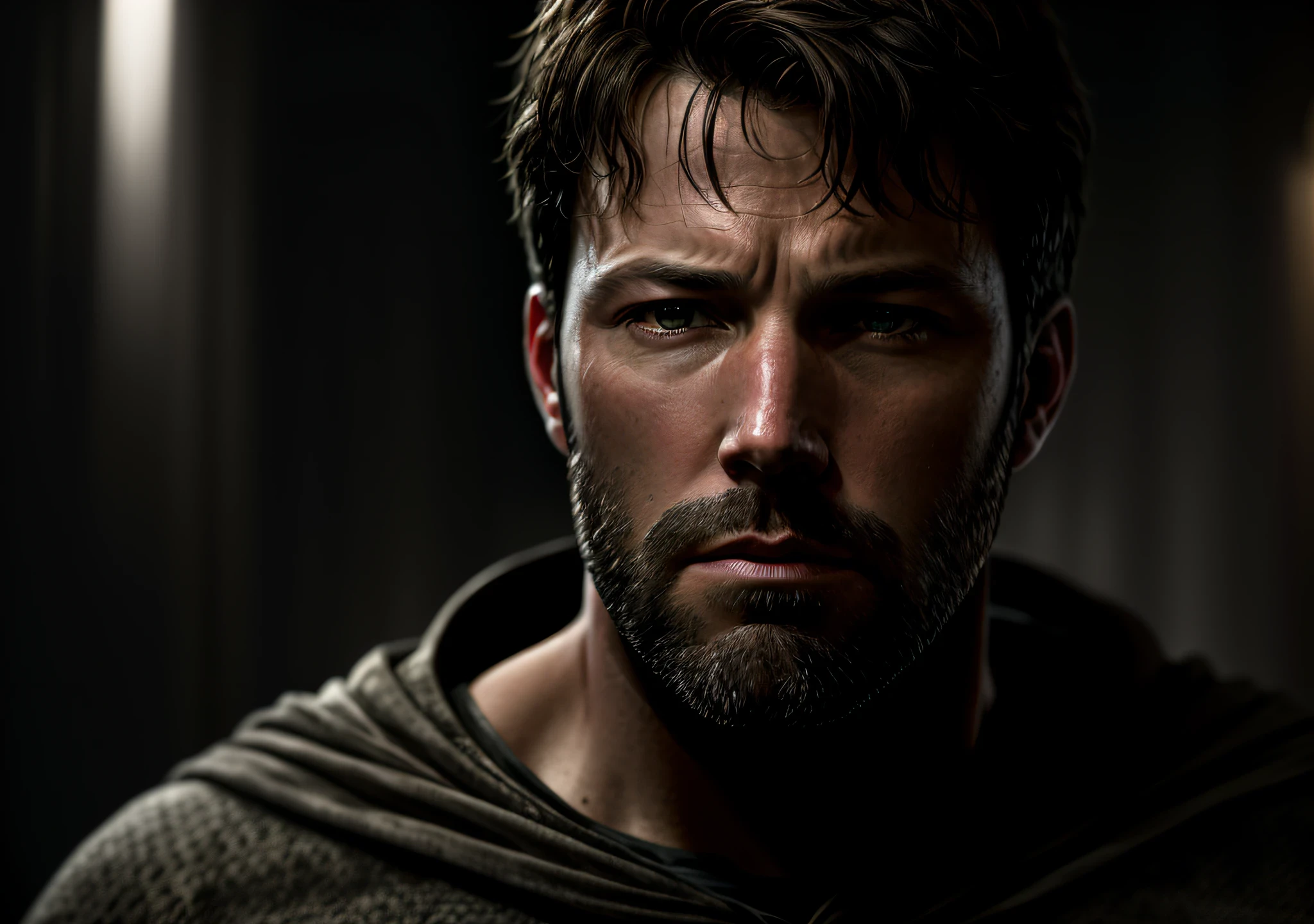 Ben Affleck , dark: realistic epic, soft cinematic portrait, adobe lightroom, photographic lab, highly detailed, faded, (neutral colors: 1.2), (hdr: 1.4) , (soft colors:1.2), hyperdetailed, (artstation:1.4), cinematic, warm lights, dramatic light, (intricate details:1.1), complex background, (rutkowski:0.66), (blue and orange:0.4)
