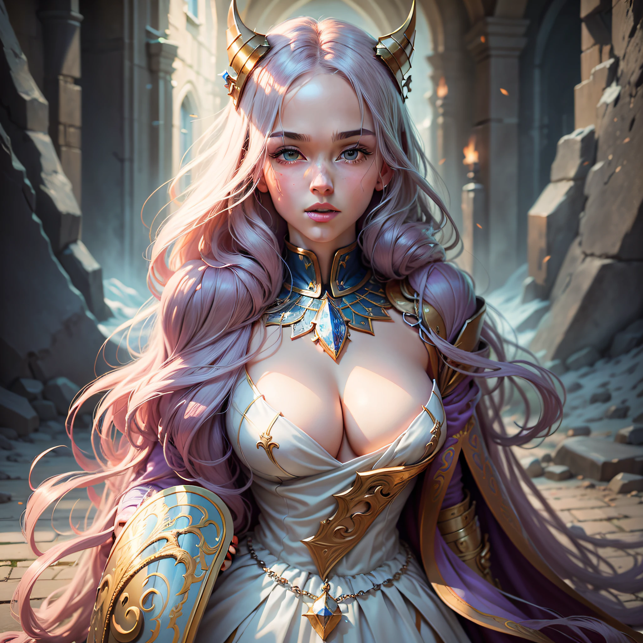 Create a spritesheet of a sexy cleric. The quality should be as perfect as possible, with high resolution,ultra realistic,ultra-detailed details,(masterpiece: 1.1), (bestquality: 1.2), highres, original, extremely detailed wallpaper, official art, amazing, high detail, ultra-detailed, extremely detailed 8k wallpaper, outdoor --auto --s2