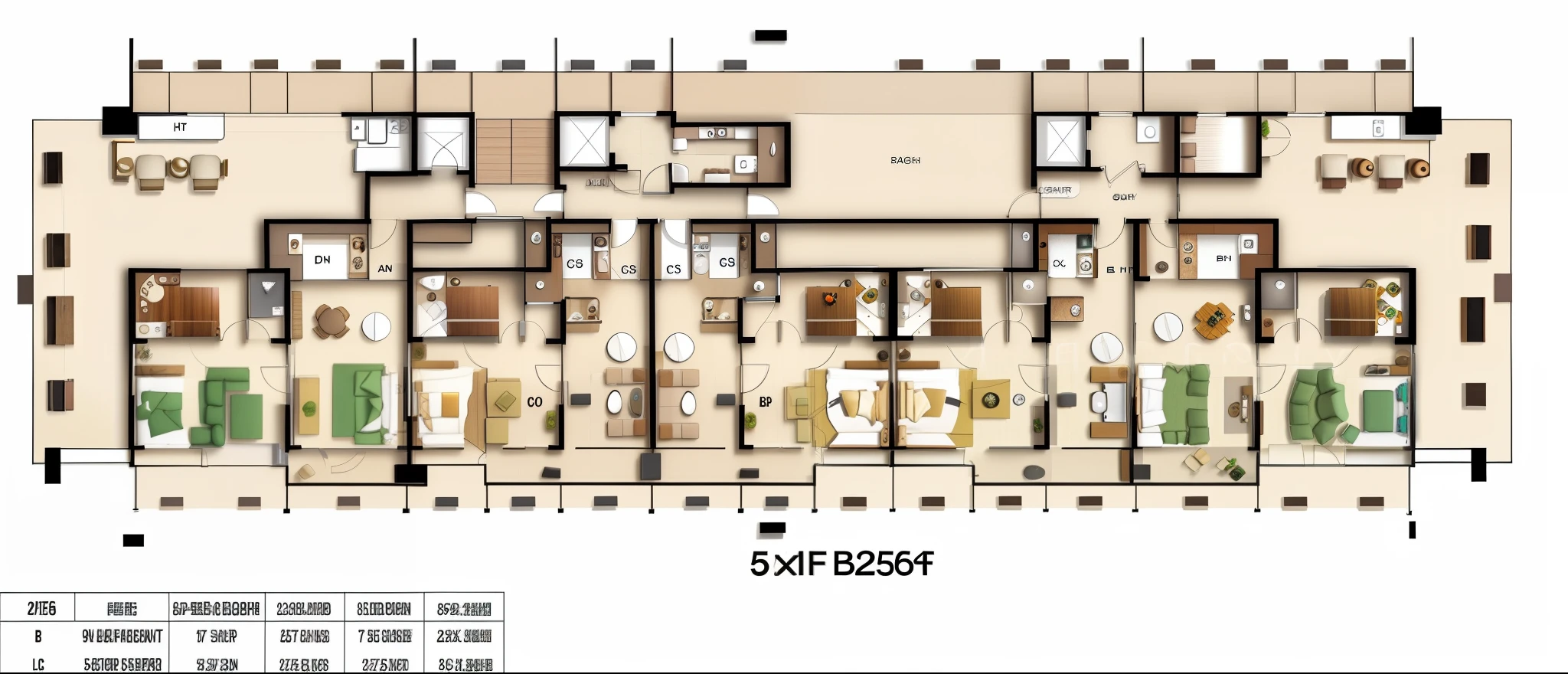 a diagram of a typical apartment building with a lot of rooms, 5 th floor, flat image, 256x256, 2 5 6 x 2 5 6, floor plan, apartment design, f 2.5, layout design, flat, floor b2, layout, floor plan view, zhuoxin ye, full building, apartment
