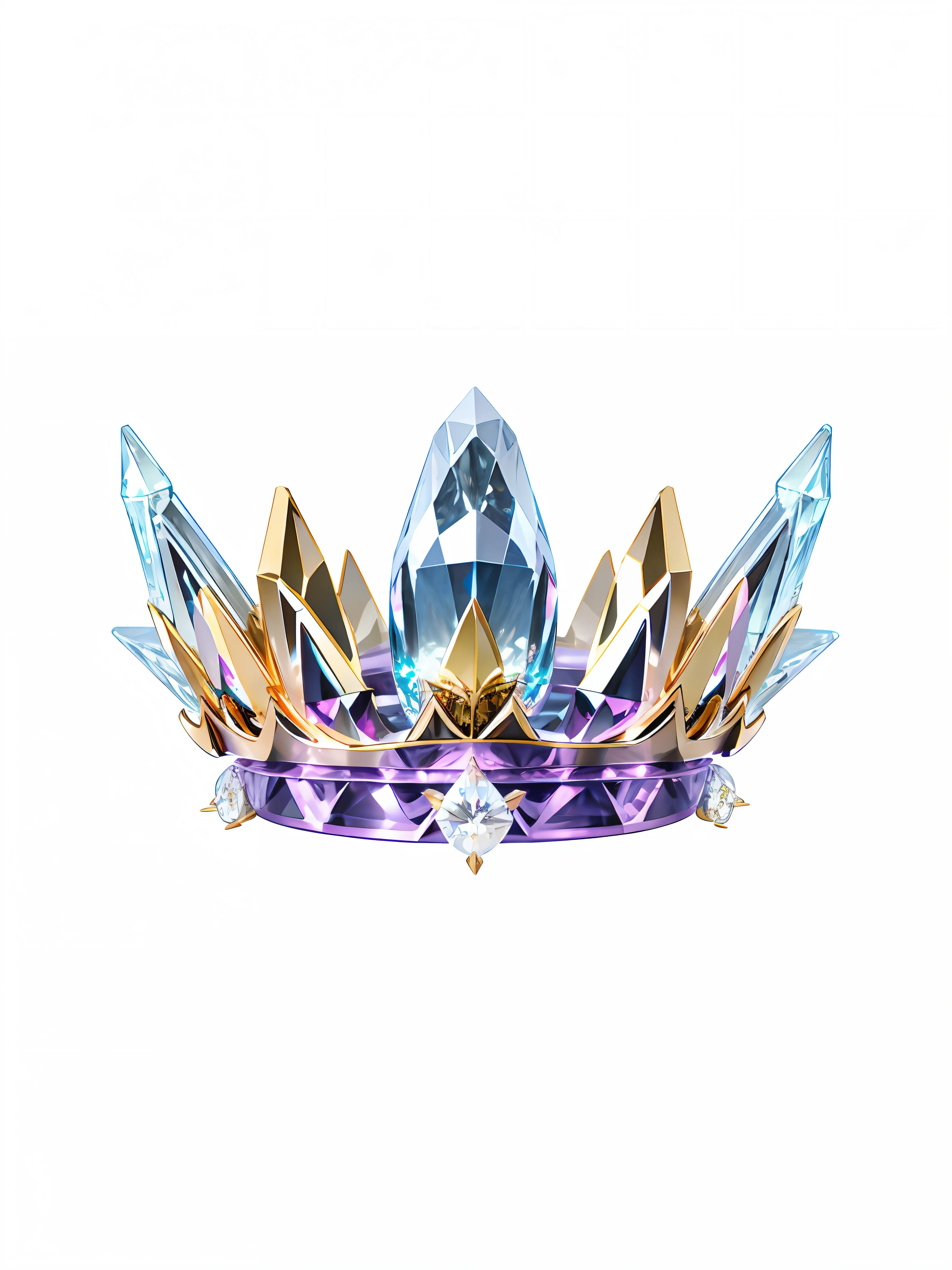 8k, (crown close-up), positive perspective!! , with a gold + diamond crown on a white background, diamond wings!! ,((((Game Crown)))),((Gold + Diamond Crown)),((Left and Right Symmetrical Crown)),((Streamlined Crown)))),(Slender Crown))),Gorgeous, Colorful, Complex Diamonds, Ultra Realistic Fantasy Crown, Crystal Crown, White Laser Crown, Crystal Corolla, Floating Crown, (Ray Tracing), (Clean Background)), Crown, Flower Corolla, Crown, Giant Diamond Crown, Diamond Headgear, Amazing Flower Corolla, Diamond Crown --auto --s2