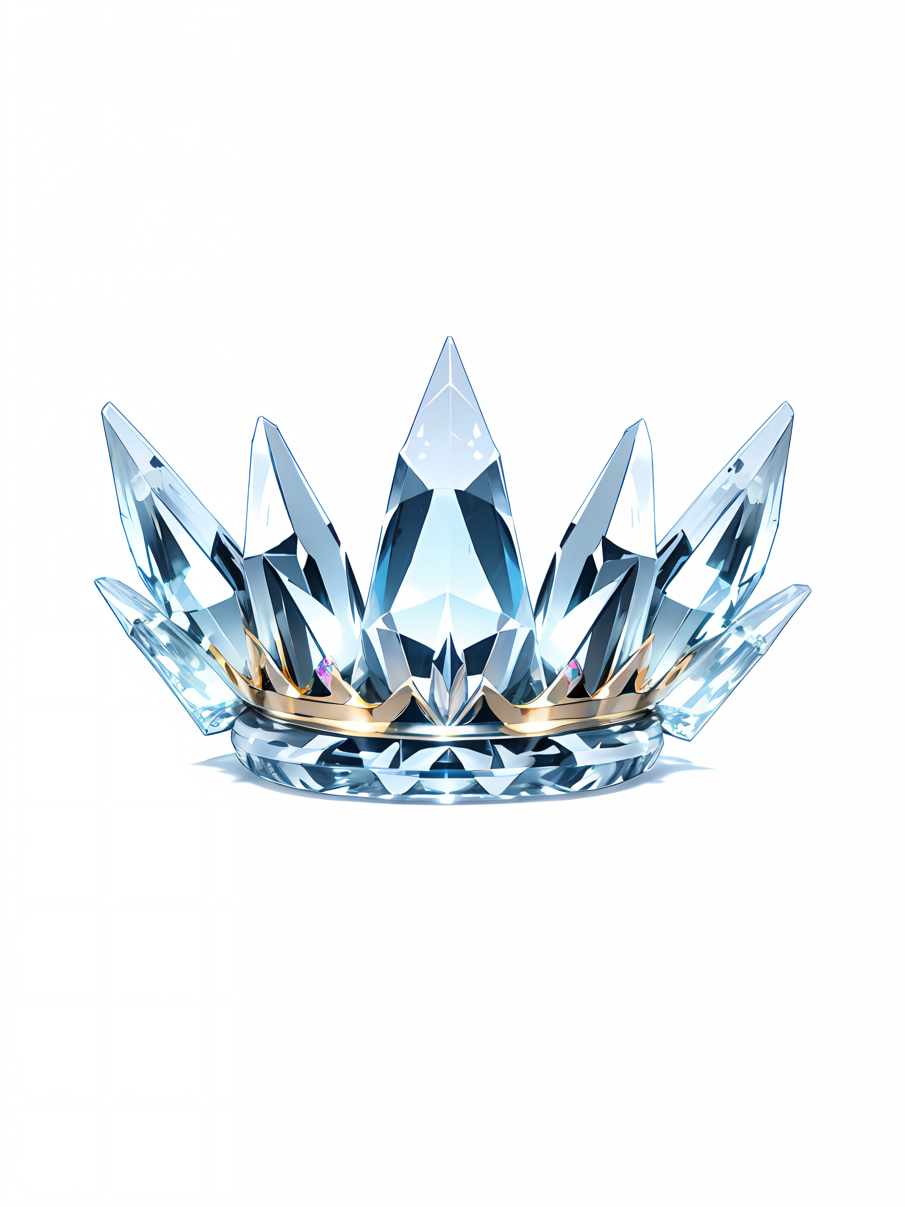 8k, (crown close-up), positive perspective!! , with a gold + diamond crown on a white background, diamond wings!! ,((((Game Crown)))),((Gold + Diamond Crown)),((Left and Right Symmetrical Crown)),((Streamlined Crown)))),(Slender Crown))),Gorgeous, Colorful, Complex Diamonds, Ultra Realistic Fantasy Crown, Crystal Crown, White Laser Crown, Crystal Corolla, Floating Crown, (Ray Tracing), (Clean Background)), Crown, Flower Corolla, Crown, Giant Diamond Crown, Diamond Headgear, Amazing Flower Corolla, Diamond Crown --auto --s2