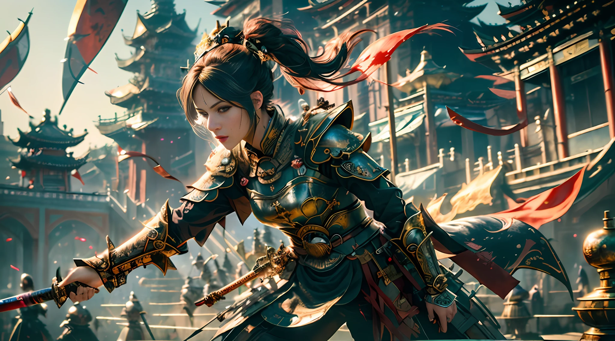 full length frame, High detail RAW color art, animation, cartoon, (((black lingre))), (elegant, beautiful face), piercing, (freckles), gothic makeup, ketch of woman full body, thick thighs, (((cute knight samurai girl))), barely legal, magical atmosphere, ((long hair)), pubic hair, uncensored, (detailed skin, skin texture), (intricately detailed, fine details, hyperdetailed), raytracing, subsurface scattering, (steampunk city on background), ((muted colors)), diffused soft lighting, shallow depth of field, by (Oliver Wetter), photographed on a Canon EOS R5, 28mm lens, F/2.8, sharp focus bokeh