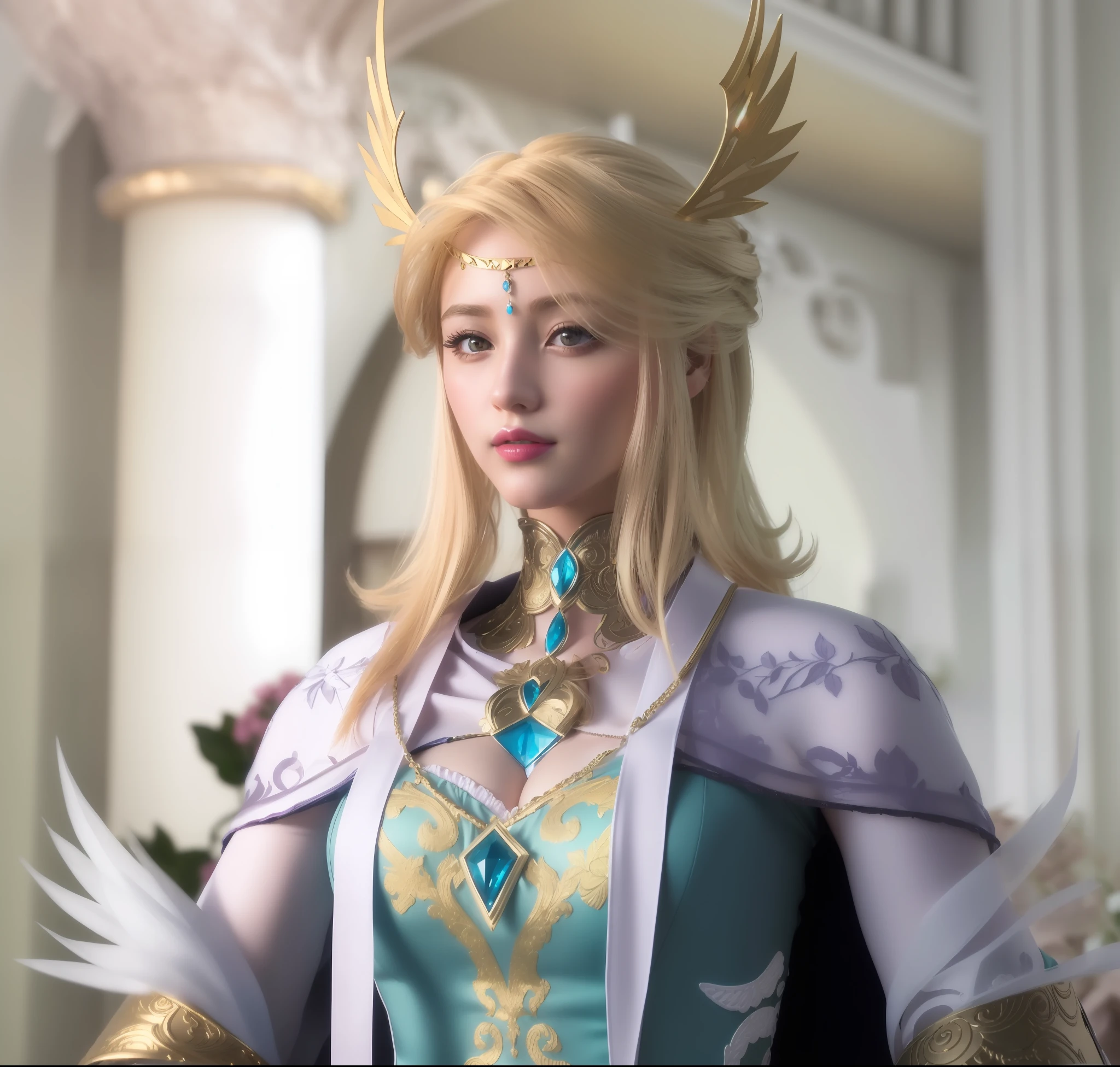(masterpiece, best quality, extremely detailed 8k, ultra hd, ultra-detailed, highly detailed, highly realistic, ultra-realistic, photo realistic), (1girl:1.5), (detailed realistic skin), (realistic big breasts), (pink lipstick)