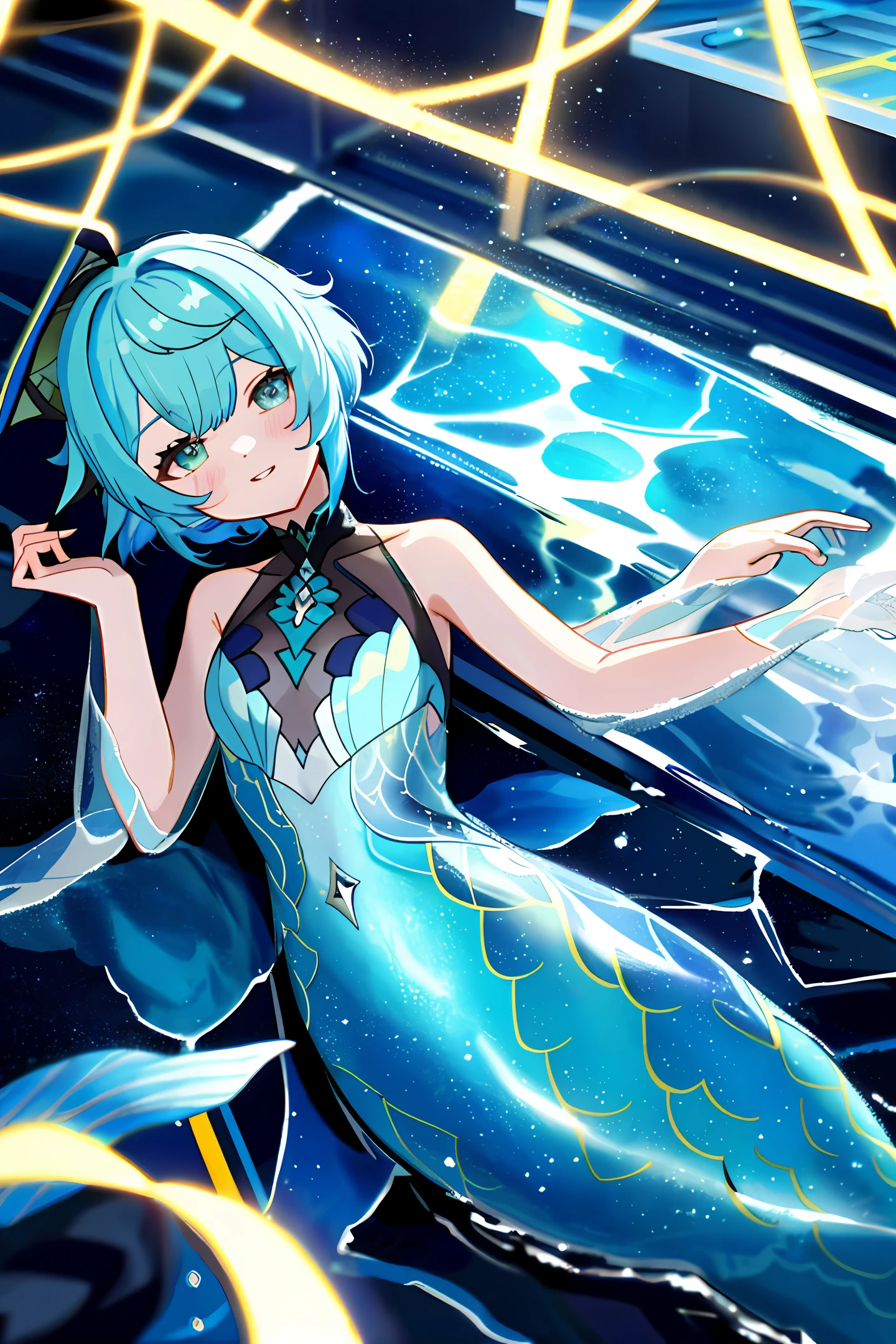 Yelan Genshin Impact Mermaid