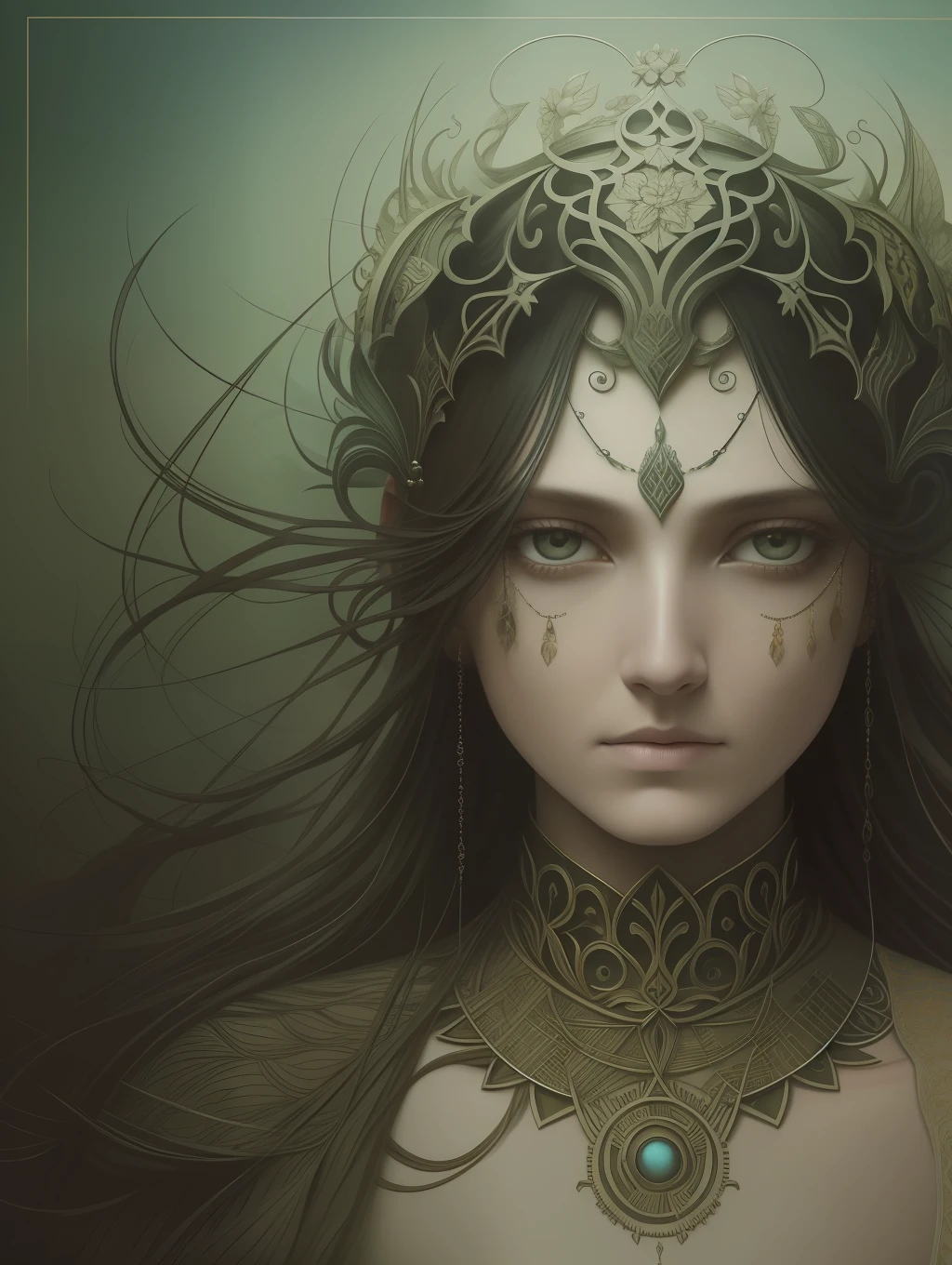 intricate  mugshot of a fairy :: Tom Bagshaw, Zdzislaw Beksinski, Yoshitaka Amano, Raffaello Ossola, Martin Wittfooth, Luigi Spano, Vladimir Kush :: stunning interpretive visual, 8k, hd hight details, real face , SKIN TEXTURED, in front a camera, looking at the camera, center image, frame ahead, centralized image, positioned the image in the center, all body in the image, all head in the image