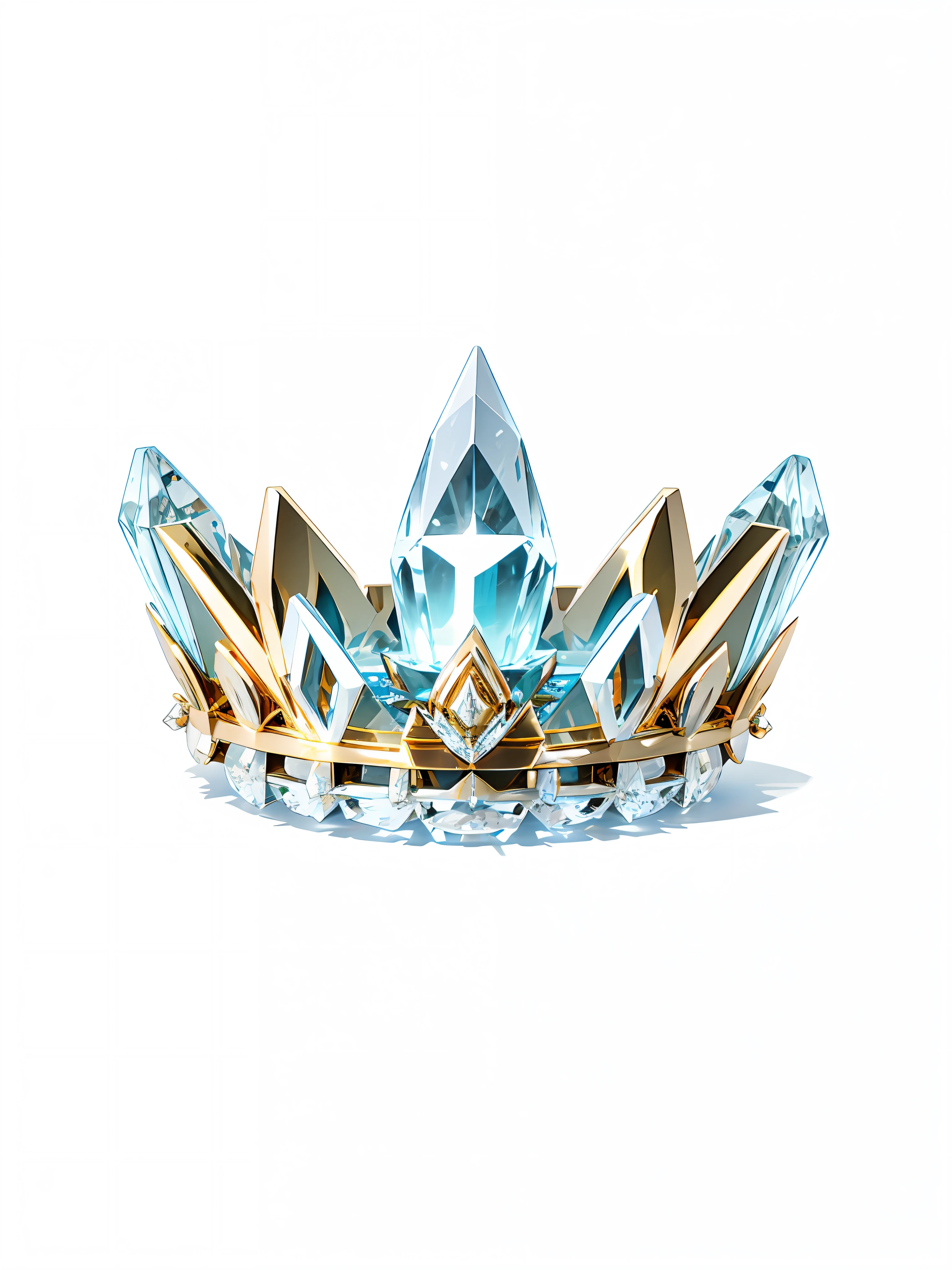 8k, (crown close-up), positive perspective!! , with a gold + diamond crown on a white background, diamond wings!! ,((((Game Crown)))),((Gold + Diamond Crown)),((Left and Right Symmetrical Crown)),((Streamlined Crown)))),(Slender Crown))),Gorgeous, Colorful, Complex Diamonds, Ultra Realistic Fantasy Crown, Crystal Crown, White Laser Crown, Crystal Corolla, Floating Crown, (Ray Tracing), (Clean Background)), Crown, Flower Corolla, Crown, Giant Diamond Crown, Diamond Headgear, Amazing Flower Corolla, Diamond Crown --auto --s2