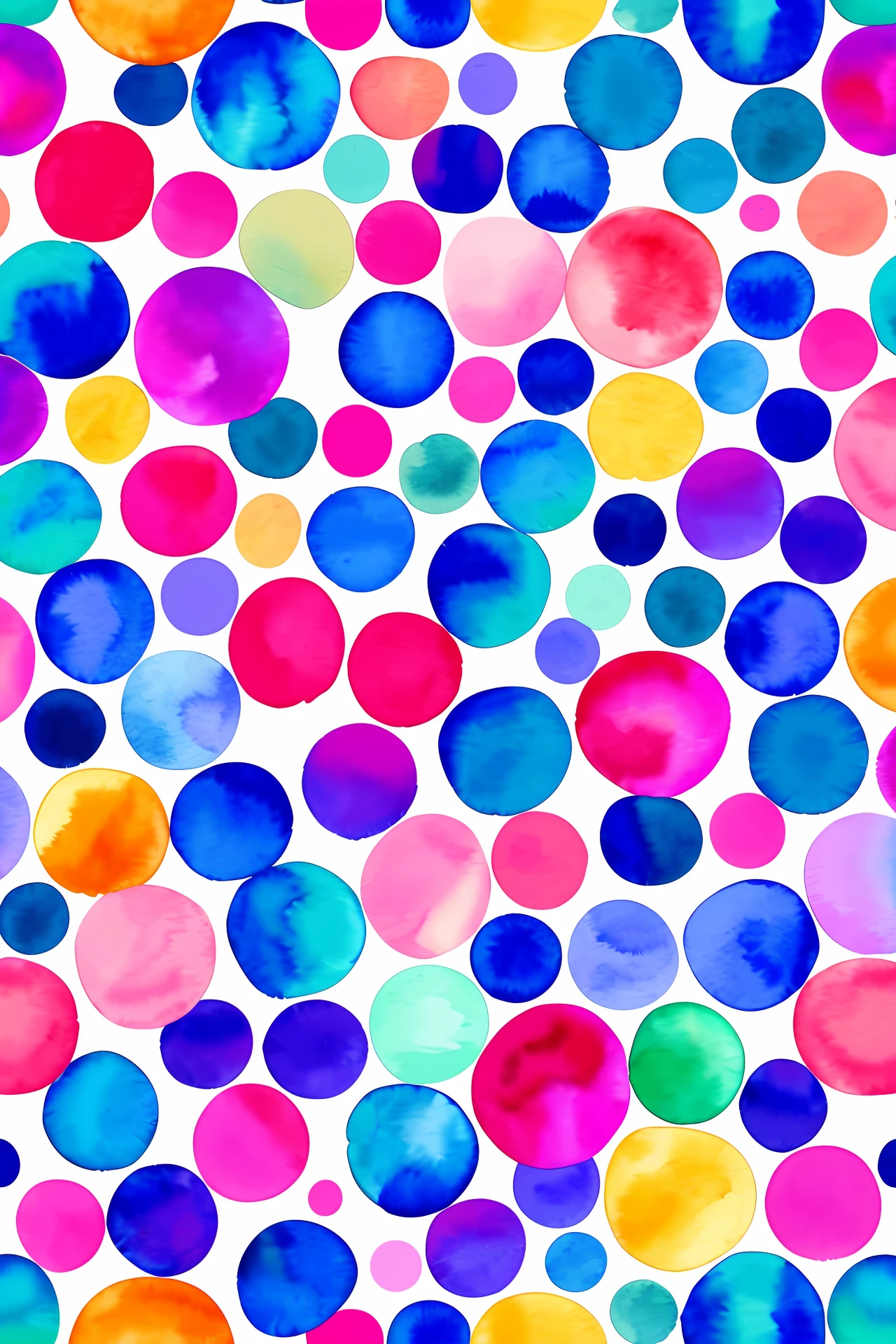 Watercolour seamless pattern with solt
