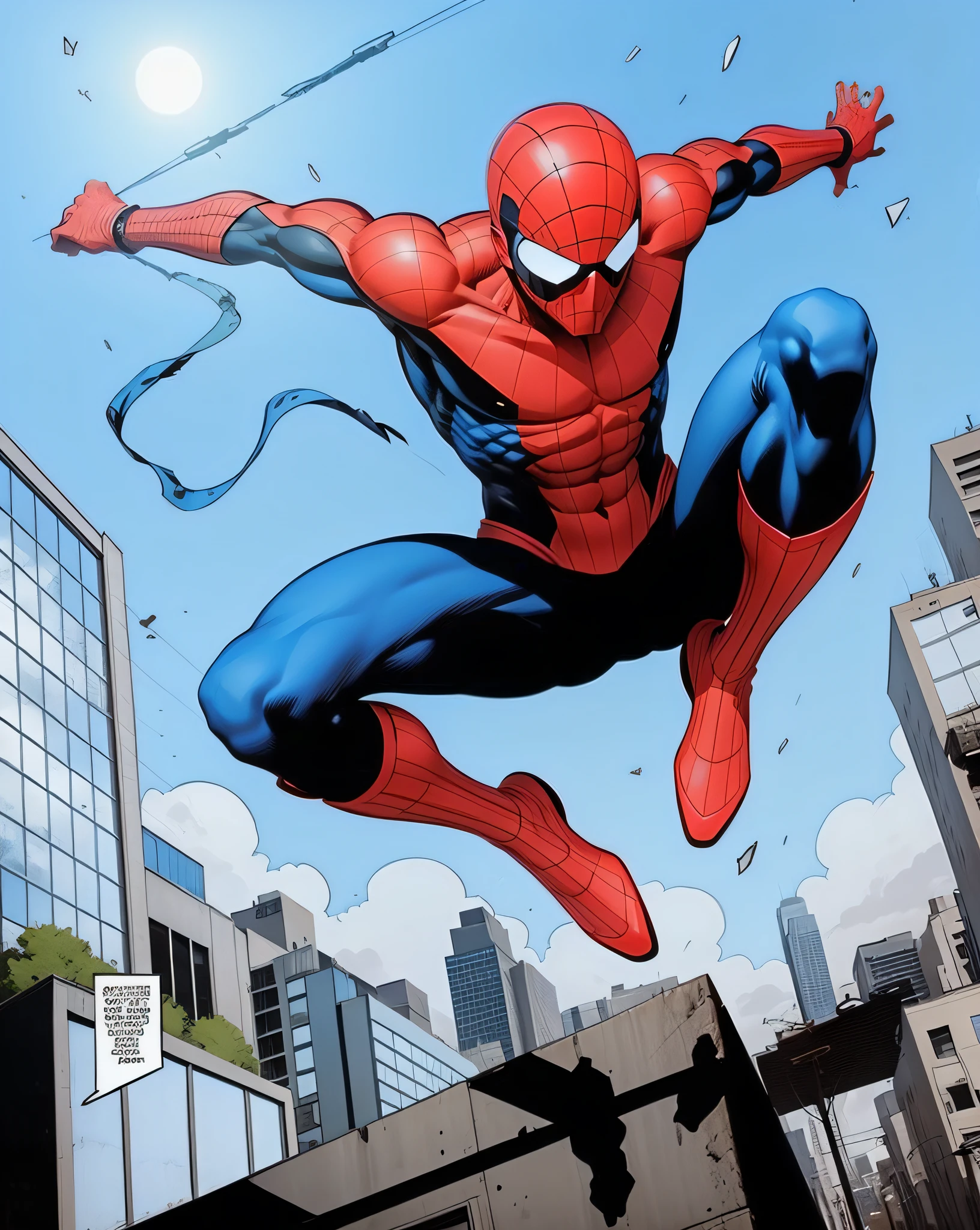 comics, realistic, clear day, sky with clouds --auto --s2