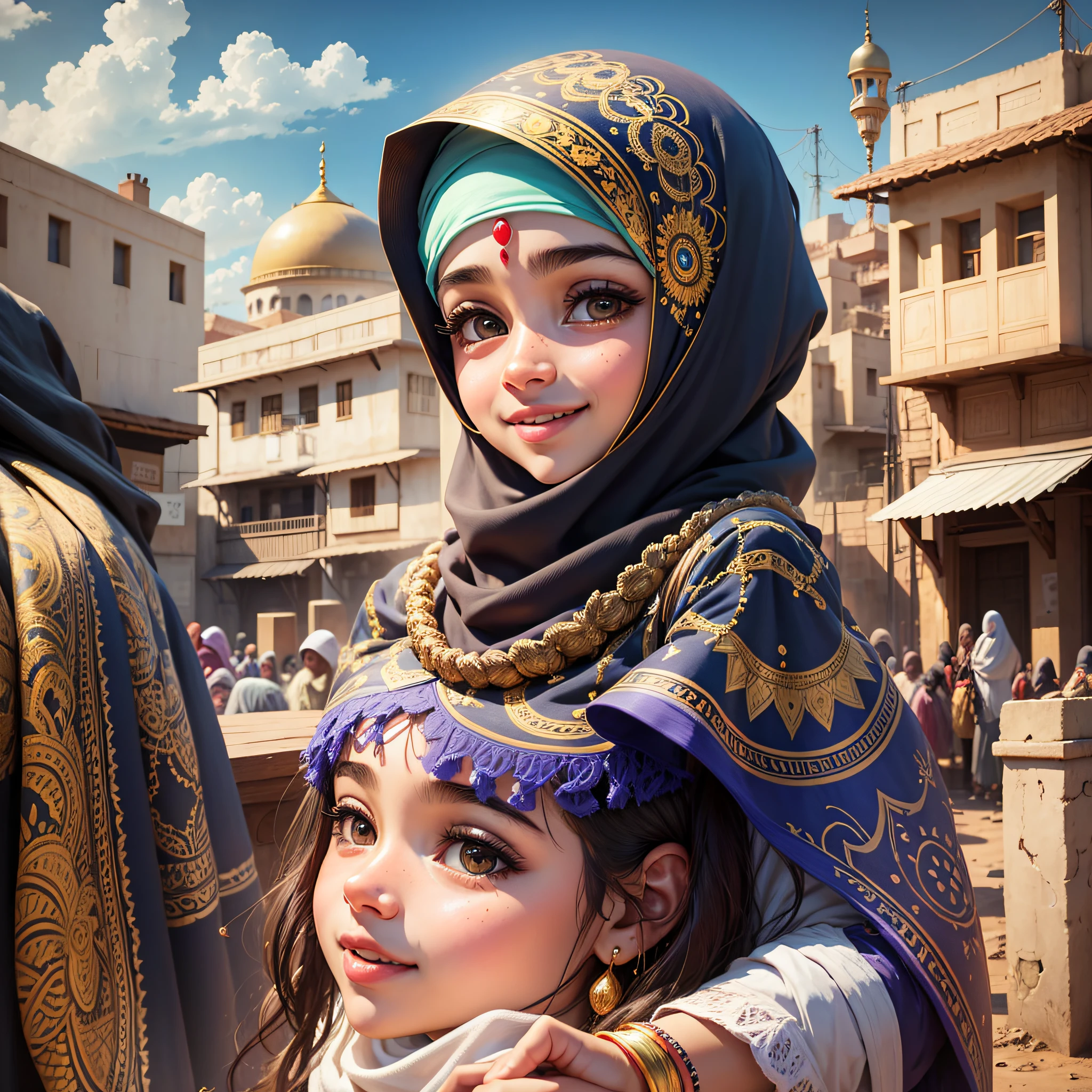 happy muslim girl --auto --s2