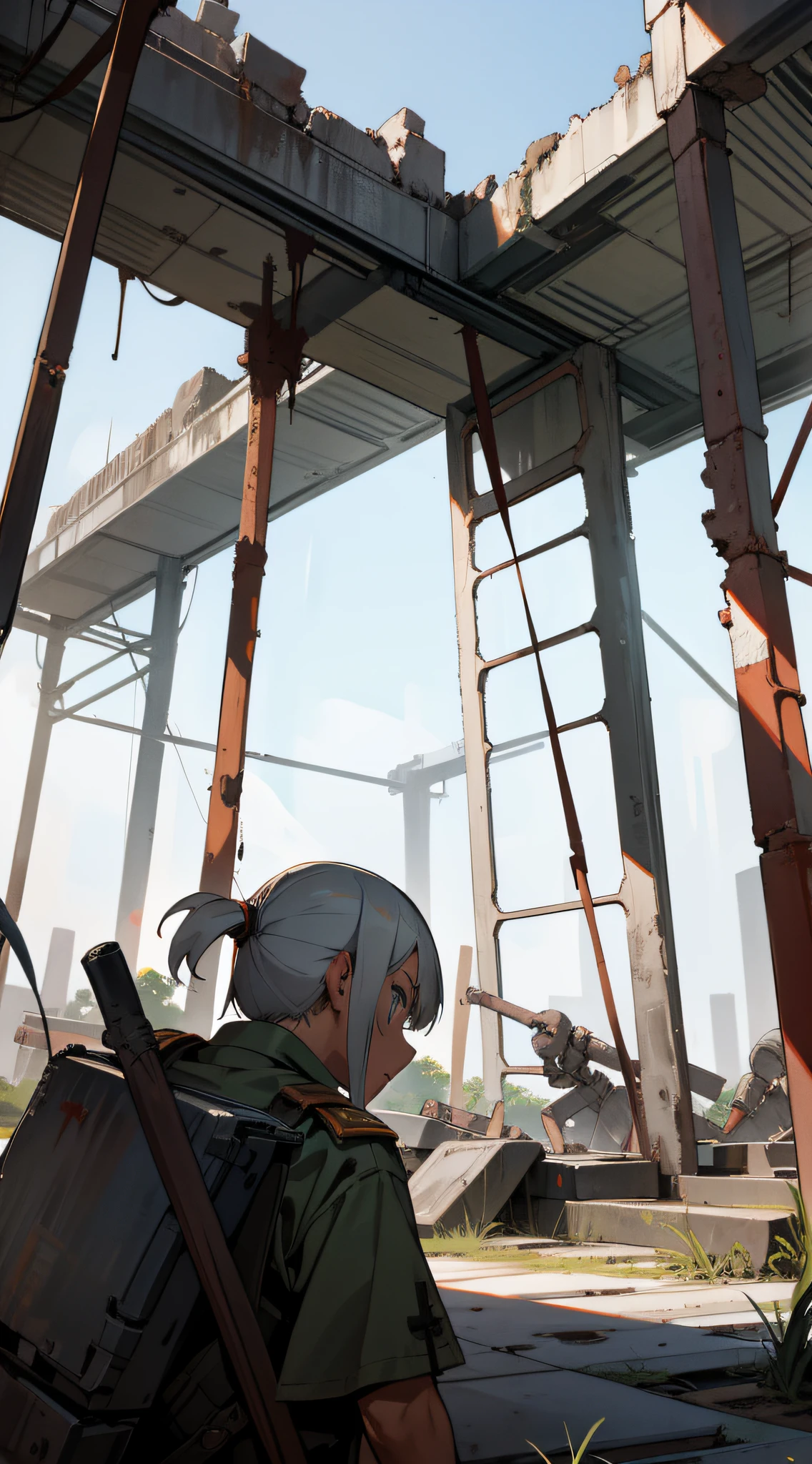 The ruins of a large endless military base, full of bones and rusty weapons, military training grounds