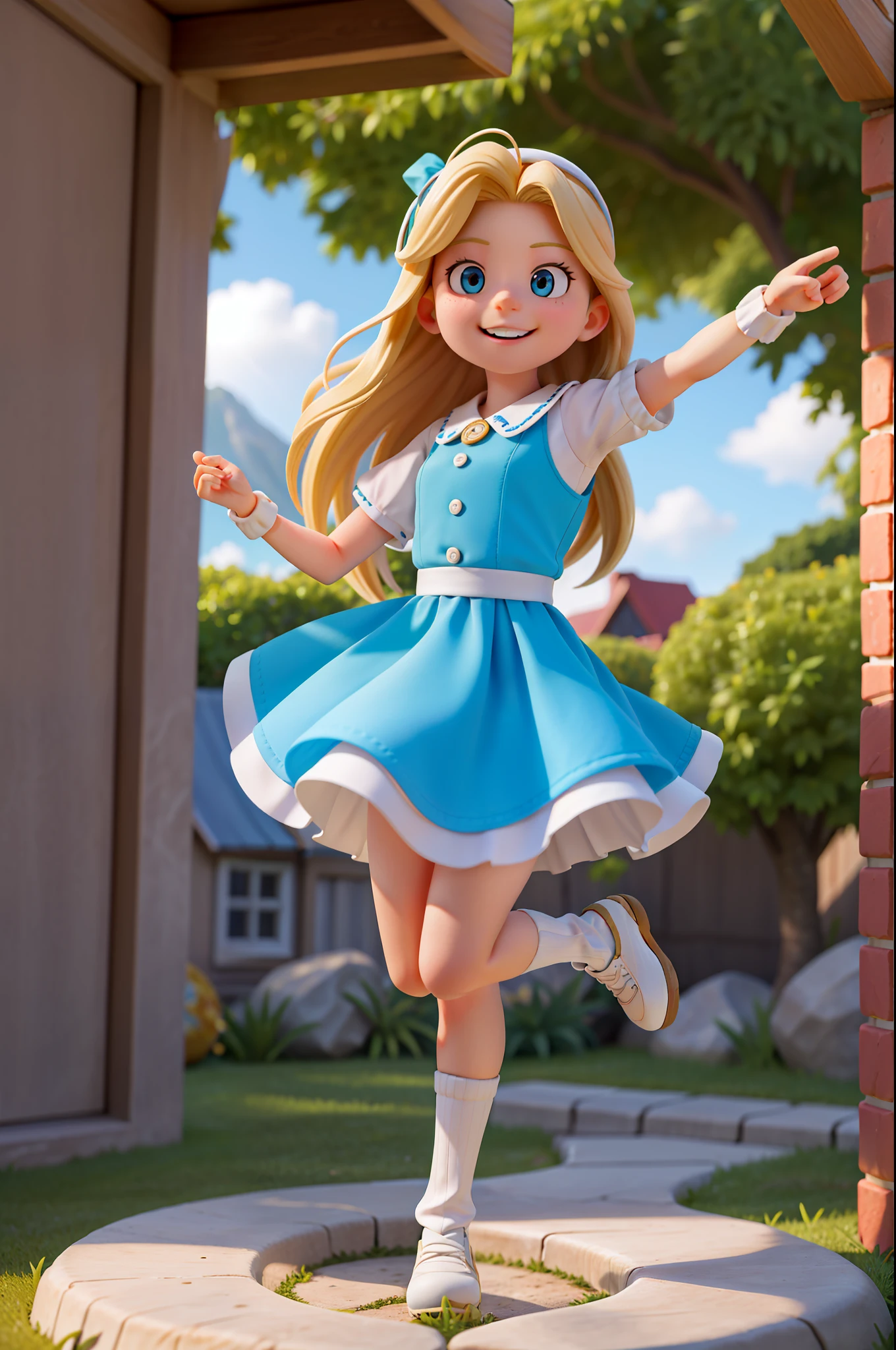 masterpiece, high quality best quality, an ultra detailed hyper-realistic photograph of a beautiful Winry Rockbell at 6 years old with blonde hair ((dancing hip hop)), rap style, happy, outfit with urban clothes and shoes, beautiful symmetrical hazel eyes details, detailed beautiful face, exquisite detail, 30 megapixels, 4k, Canon EOS 5D Mark IV DSLR, 28mm lens,  Long duration shooting, full body, full feet and head seen, sharp focus, intricately detailed, long exposure time, f/8, ISO 100, shutter speed 1/125, diffuse backlight, award-winning photography, front camera, looking at camera, monoview, perfect contrast, high sharpness, facial symmetry, depth of field, ultra detailed photography, ray drawing, global illumination,  smooth, ultra high definition, 8K, Unreal Engine 5, Ultra Sharp Focus, Award-winning photography, Trending on Artstation, blue_sky, hair_bow, heart, sustain, holding_letter, Horizon, incoming_gift, kazami_yuuka, leaning_forward, lens_flare, Chart, light_rays, long_hair, looking_at_viewer, love_letter, mountain, mountainous_horizon, ocean, outdoor, sky, smile, ground, sun, sunbeam, sunbeam,  sunlight, tree, unmoving_pattern
