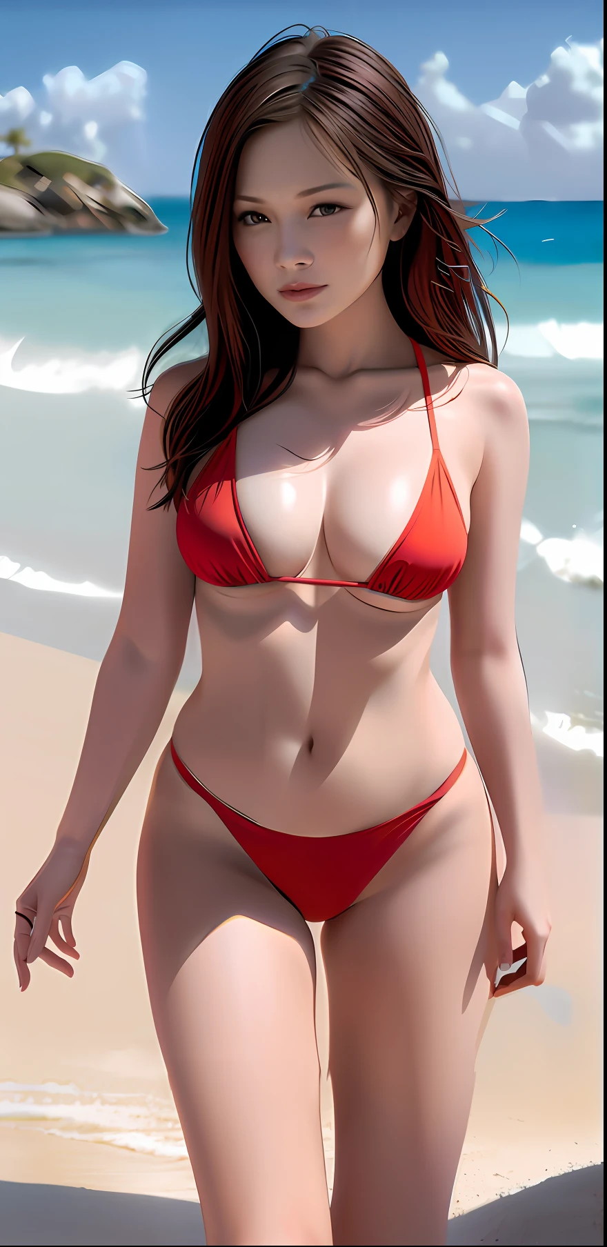Sandy beach, legs