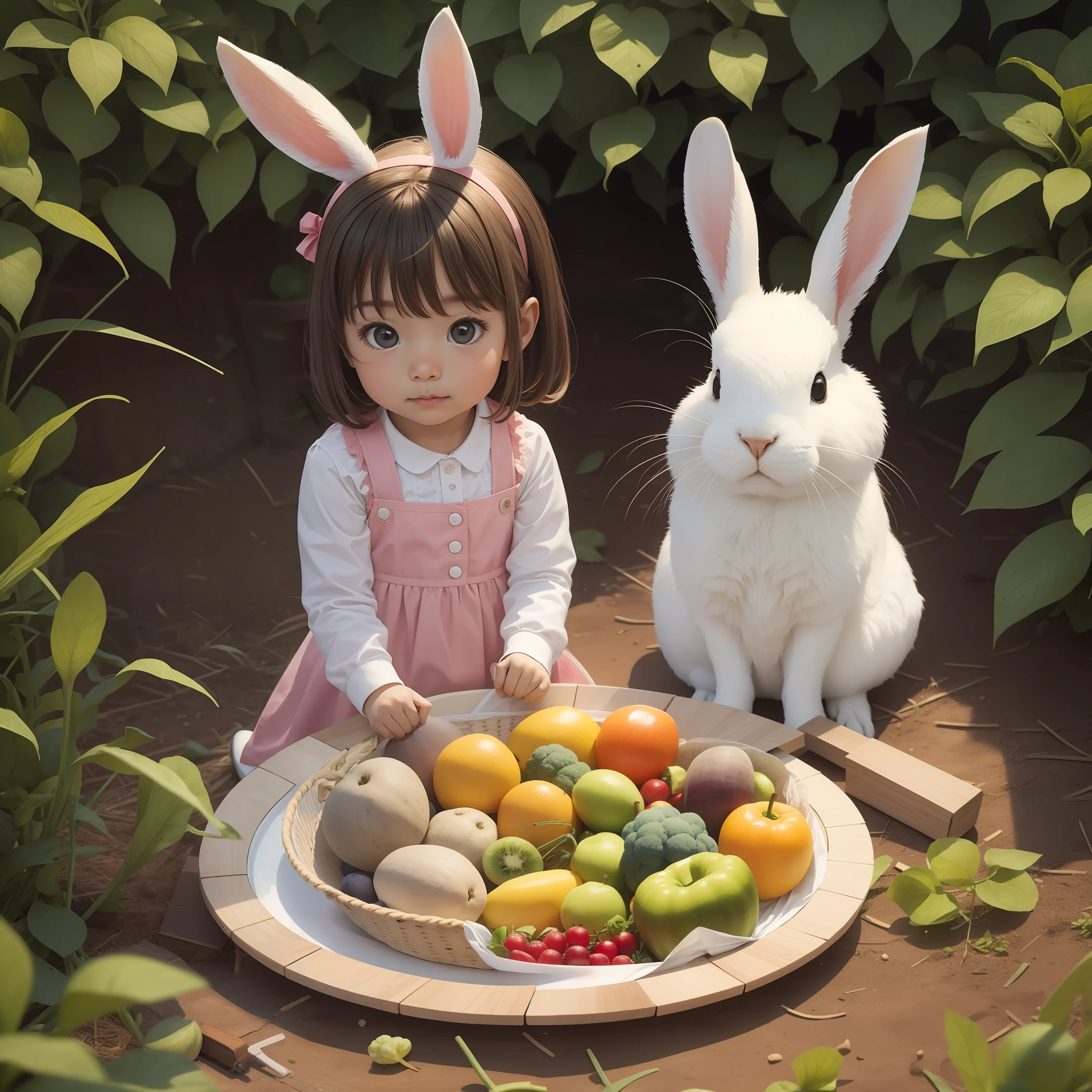 Fruits and vegetables in the box