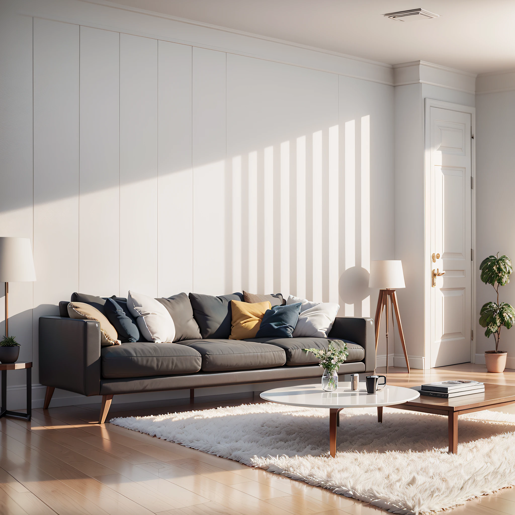 High resolution, masterpiece, photorealistic quality, 8K, ultra-detailed, interior renderings, (white background wall: 1.5), (empty wall for post-processing: 1.5), photoreal, soft light, edge light, ray tracing, global illumination, hyperrealism, realistic 3D, wide field of view --auto --s2