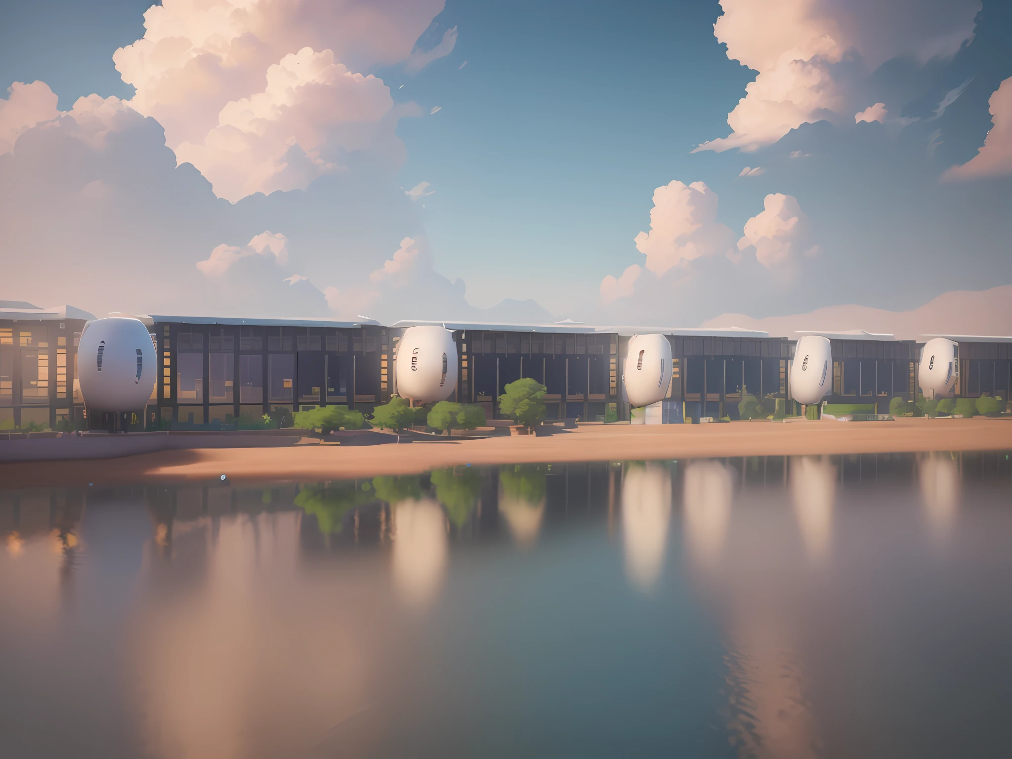 (isometric 3D),(masterpiece), (极其详细的CG unity 8k壁纸), (best quality), (best illustration), (best shadow), a cute,A long building, octane render,ray tracing,超详细