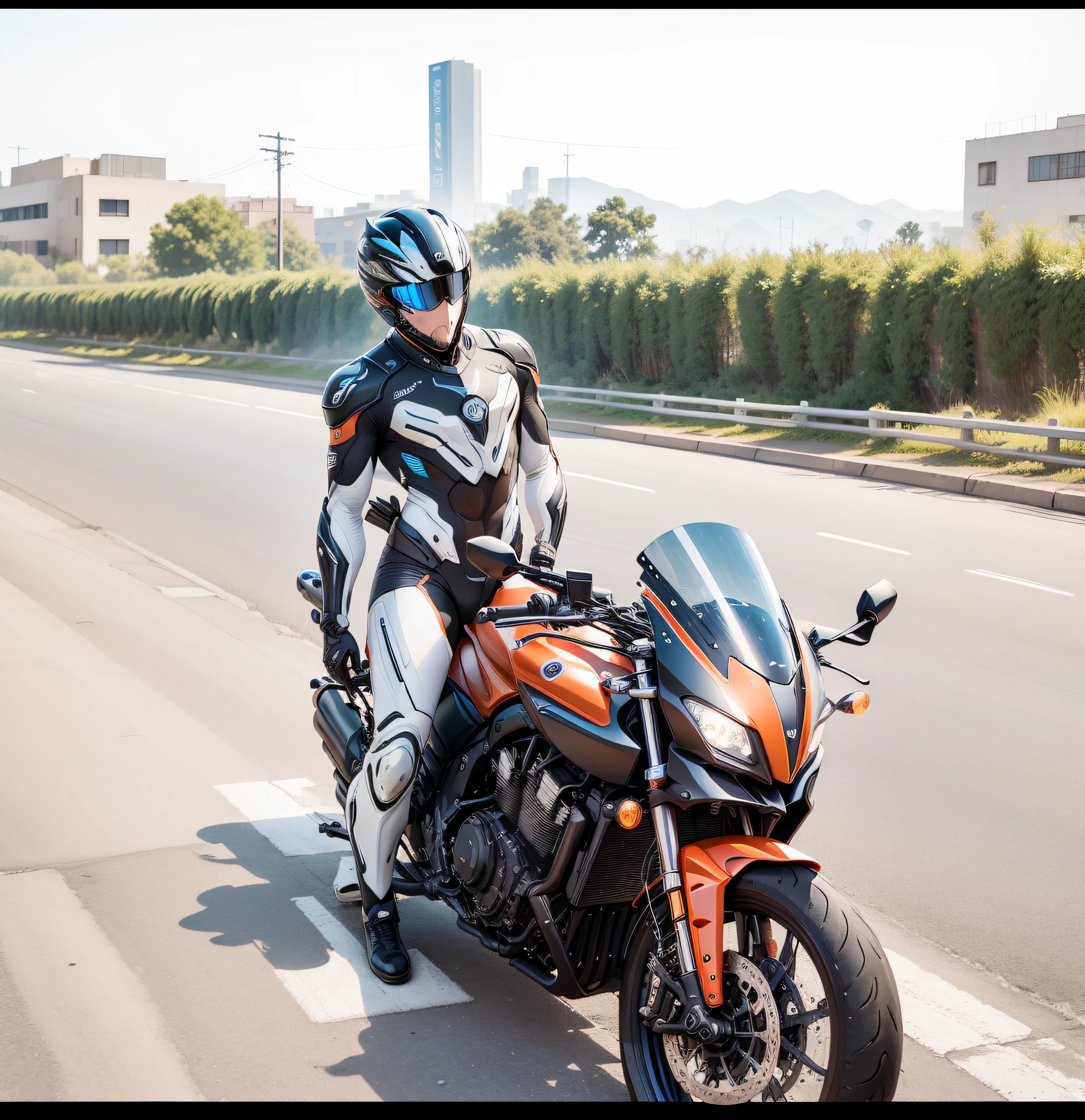 Mechanical body, heroic male, technology motorcycle, increased resolution, light and shadow contrast, overall darkness --auto --s2