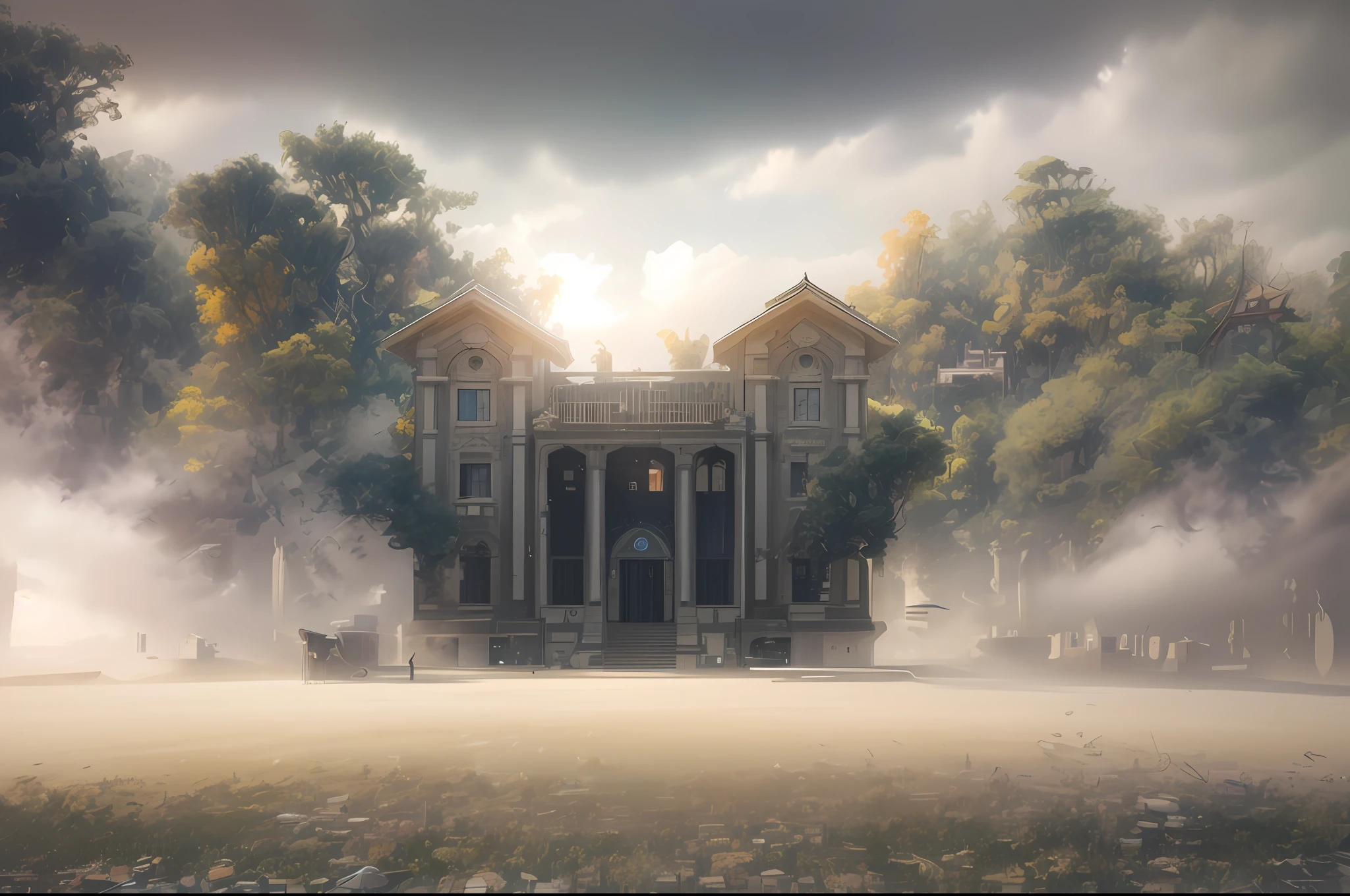 Masterpiece, (Realism: 1.4), Best Quality, Beautiful Light, Ray Tracing, Space Background, (Very Detailed Background, Busy Background: 0.8), Earth in Background, Clear Focus, Volumetric Fog, 8K UHD, DSLR, High Quality, Film Grain, Photo Realism, Lomography, IN (Huge Architecture in Future Dystopia IA), View Below, Translucent, (HDR: 1.2), March
