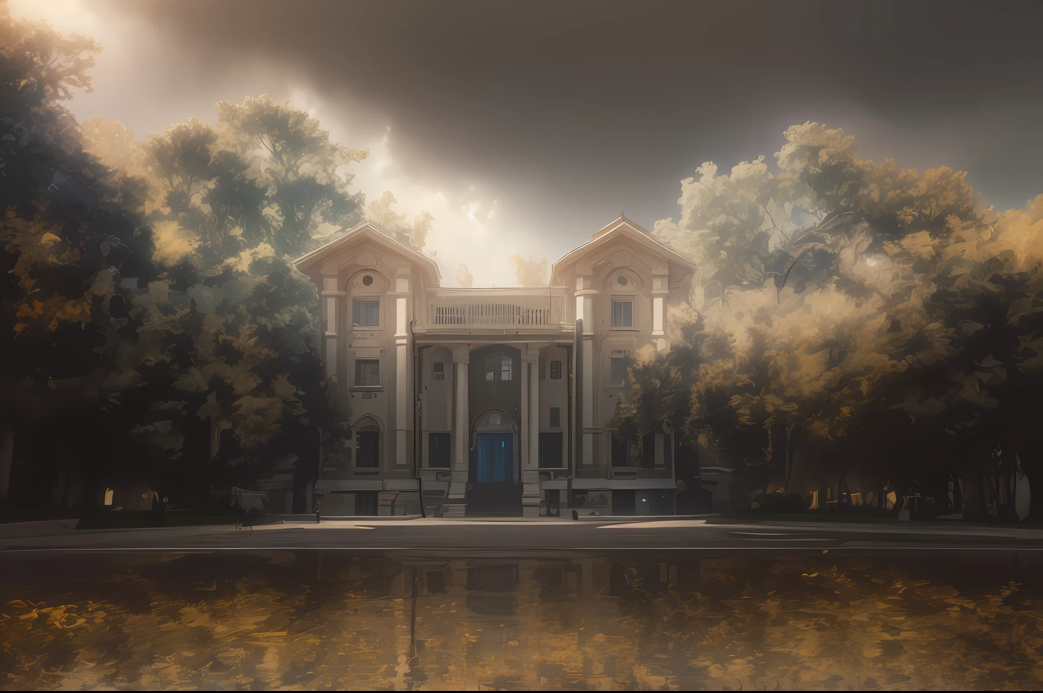Masterpiece, (Realism: 1.4), Best Quality, Beautiful Light, Ray Tracing, Space Background, (Very Detailed Background, Busy Background: 0.8), Earth in Background, Clear Focus, Volumetric Fog, 8K UHD, DSLR, High Quality, Film Grain, Photo Realism, Lomography, IN (Huge Architecture in Future Dystopia IA), View Below, Translucent, (HDR: 1.2), March