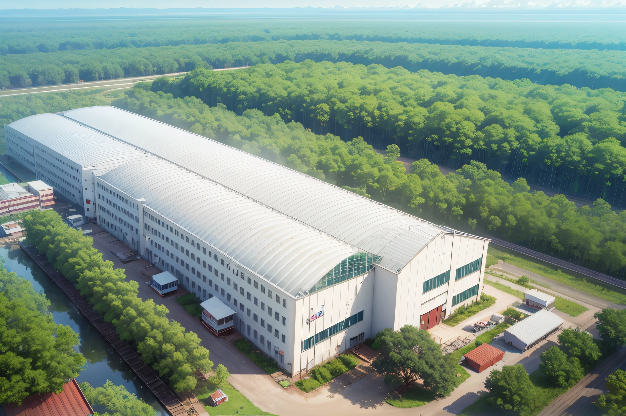 A factory that makes plastic film, natural environment --auto --s2