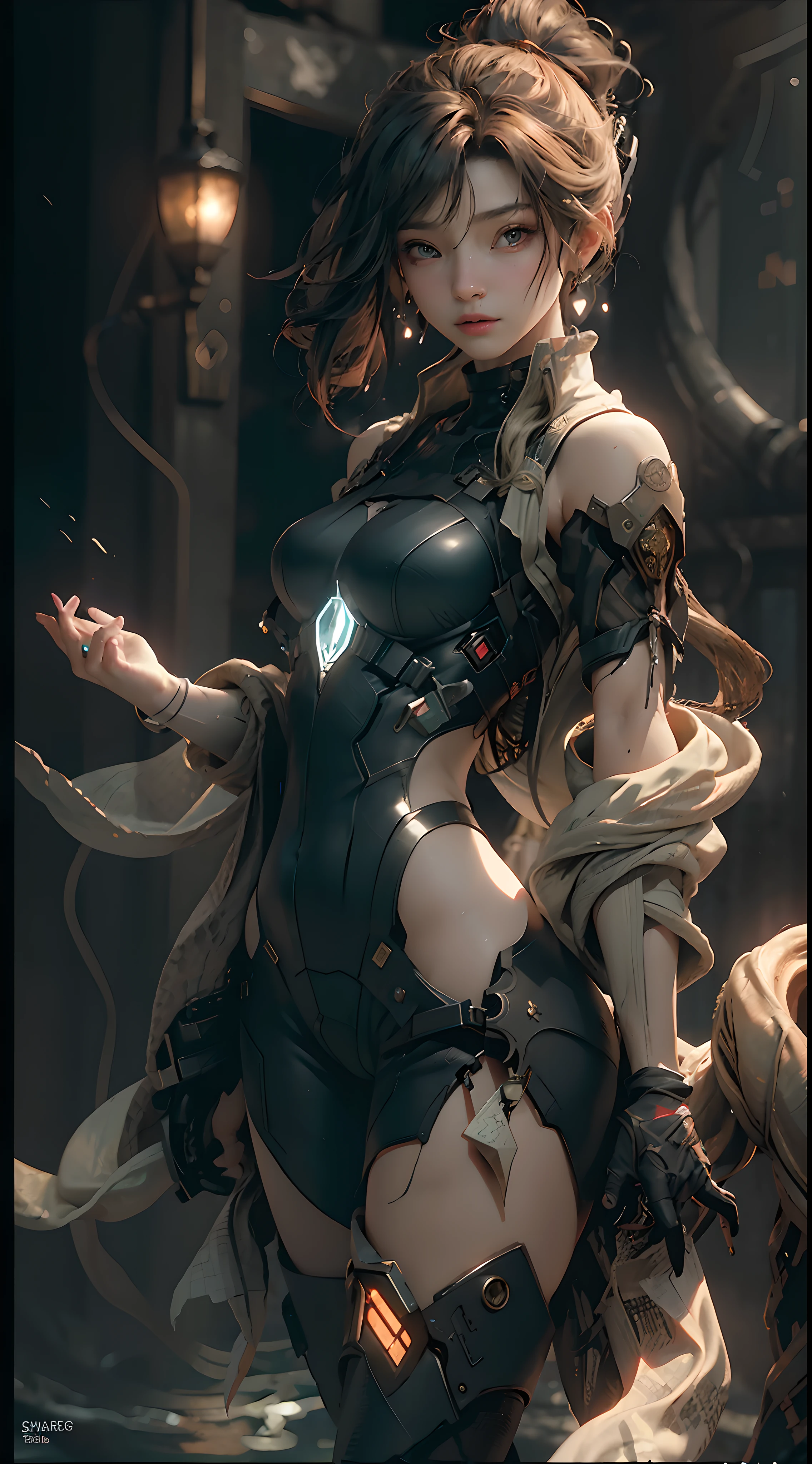 ((Best quality)), ((masterpiece)), (detailed:1.4), 3D, an image of a beautiful cyberpunk female,HDR (High Dynamic Range),Ray Tracing,NVIDIA RTX,Super-Resolution,Unreal 5,Subsurface scattering,PBR Texturing,Post-processing,Anisotropic Filtering,Depth-of-field,Maximum clarity and sharpness,Multi-layered textures,Albedo and Specular maps,Surface shading,Accurate simulation of light-material interaction,Perfect proportions,Octane Render,Two-tone lighting,Wide aperture,Low ISO,White balance,Rule of thirds,8K RAW,Masterpiece, best quality, (8k very detailed CG unit wallpaper) (best quality), (best illustration), (best shading) a golden sea wave, bright orange aol sunset through the wave, golden water drops flying, (:1. 6),